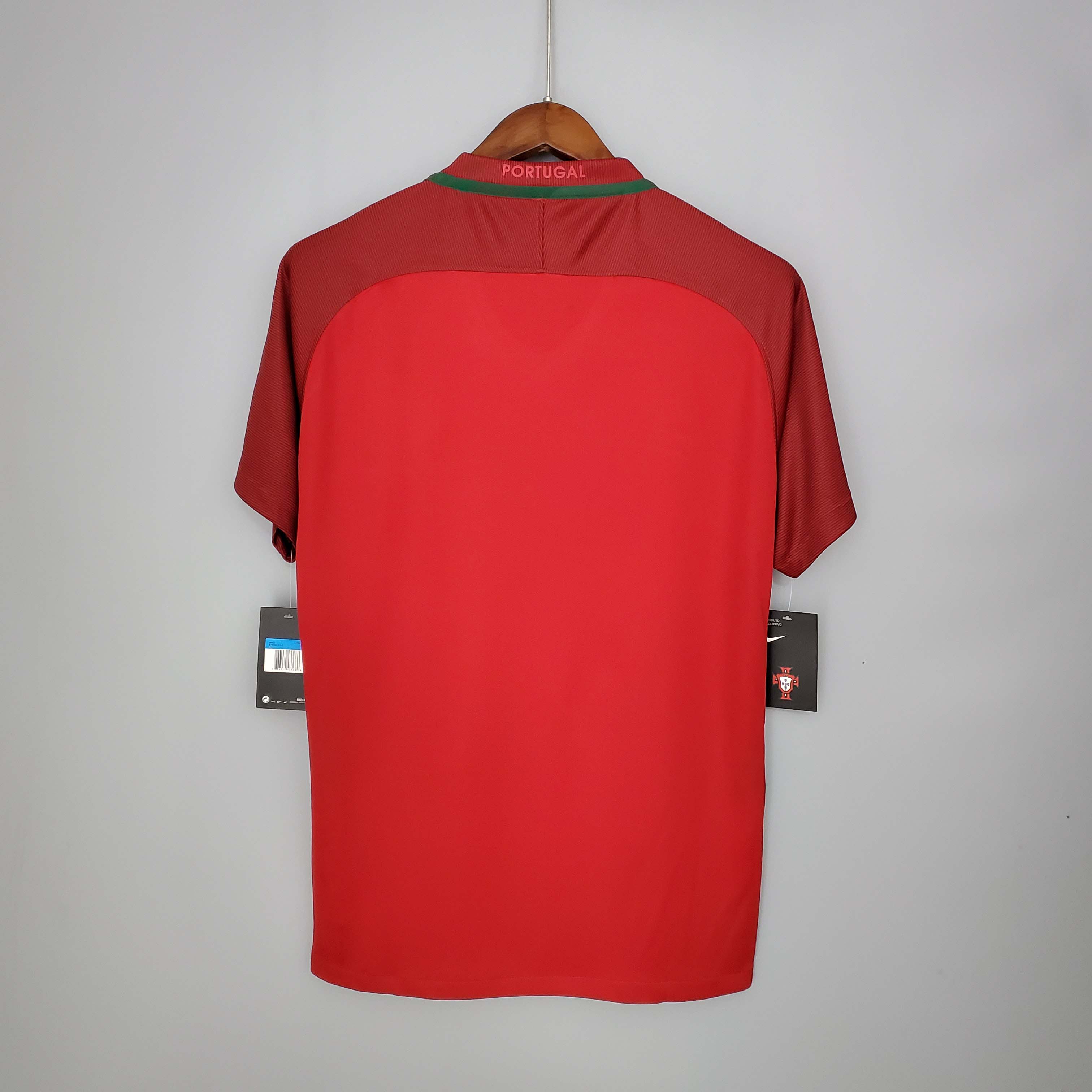 2016 Portugal Home Retro Jersey - Fans Edition