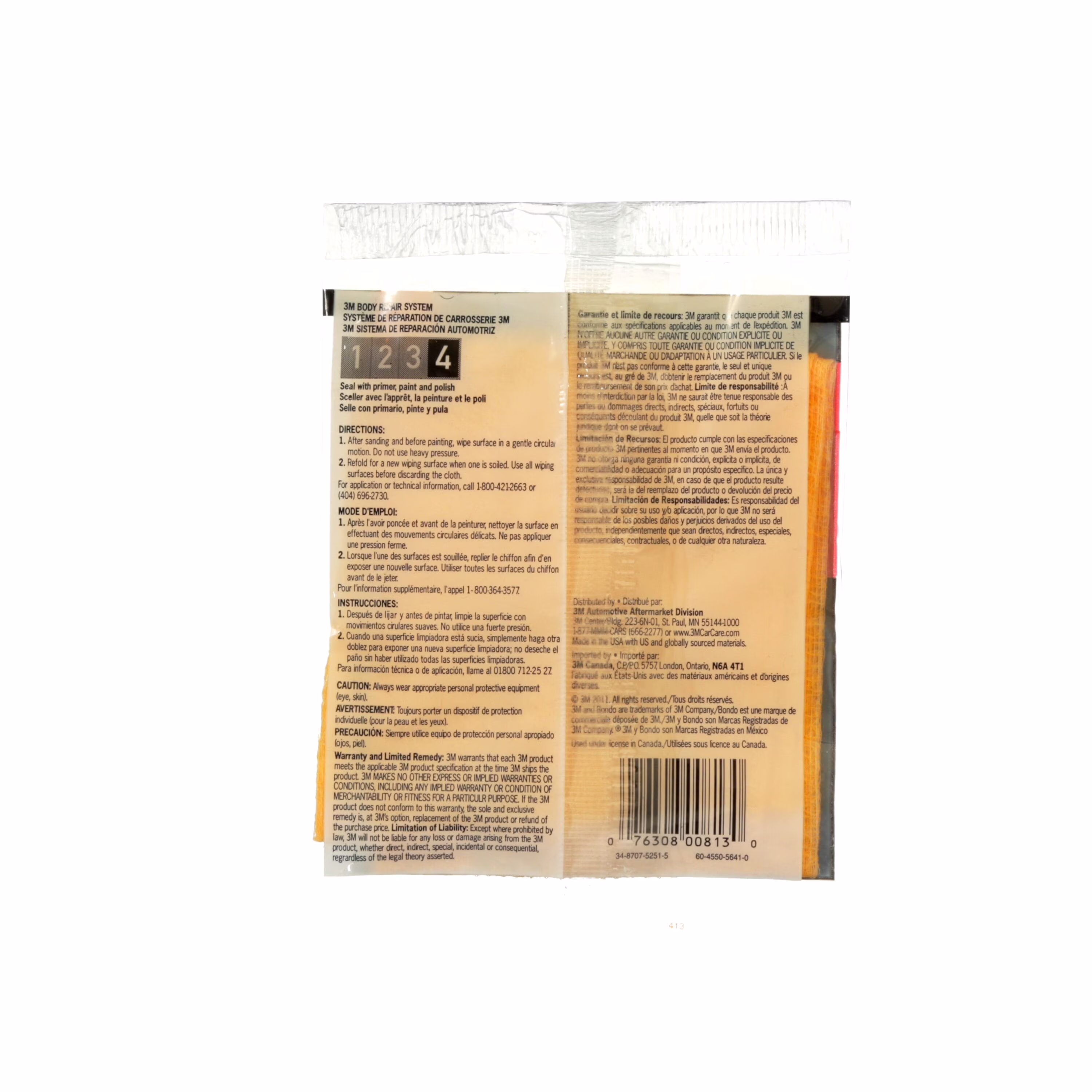 Bondo Tack Cloth, Long Lasting, 813SRP