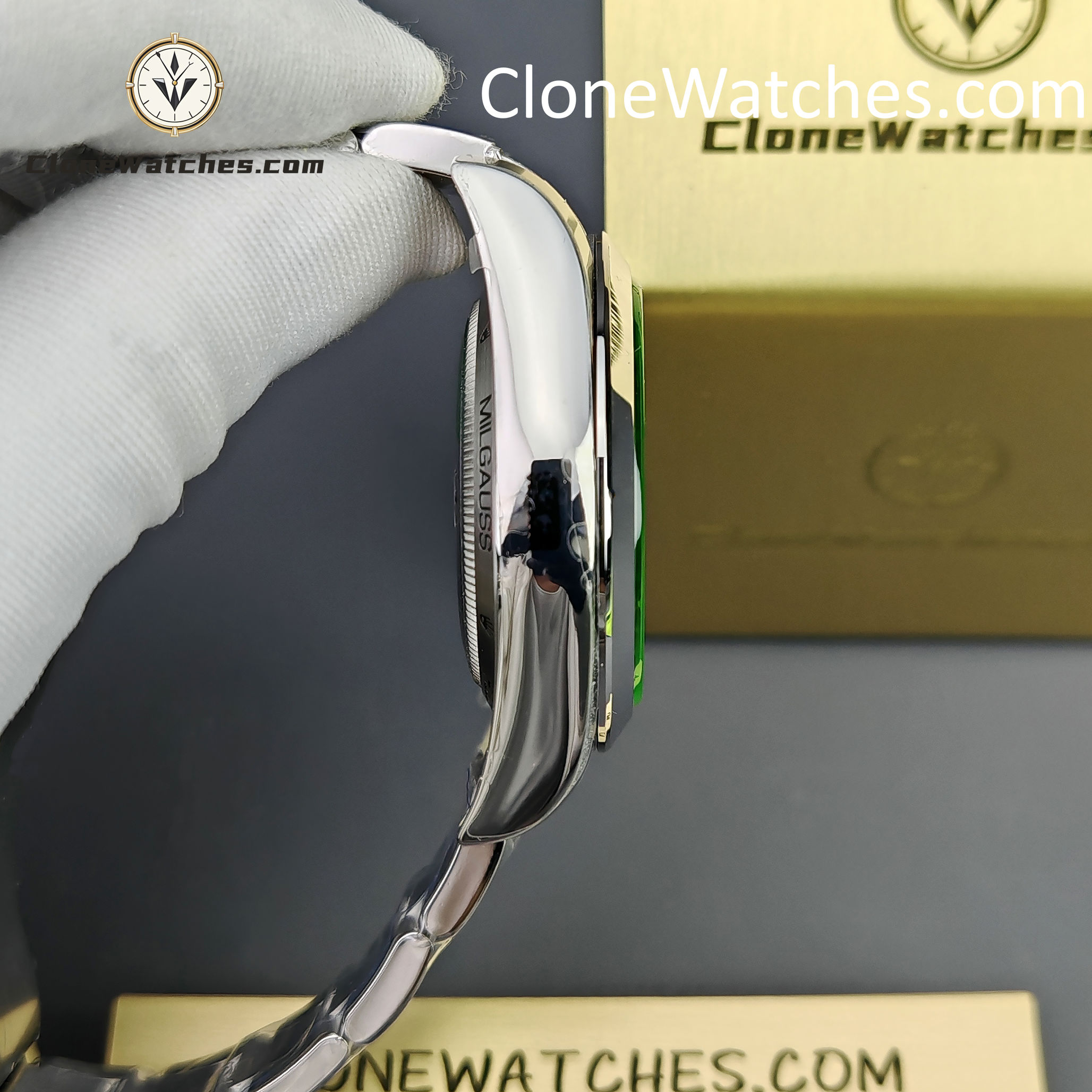 Rolex Super Clone Watches 1:1 Milgauss Black Dial M116400GV-0001 3131 Movement