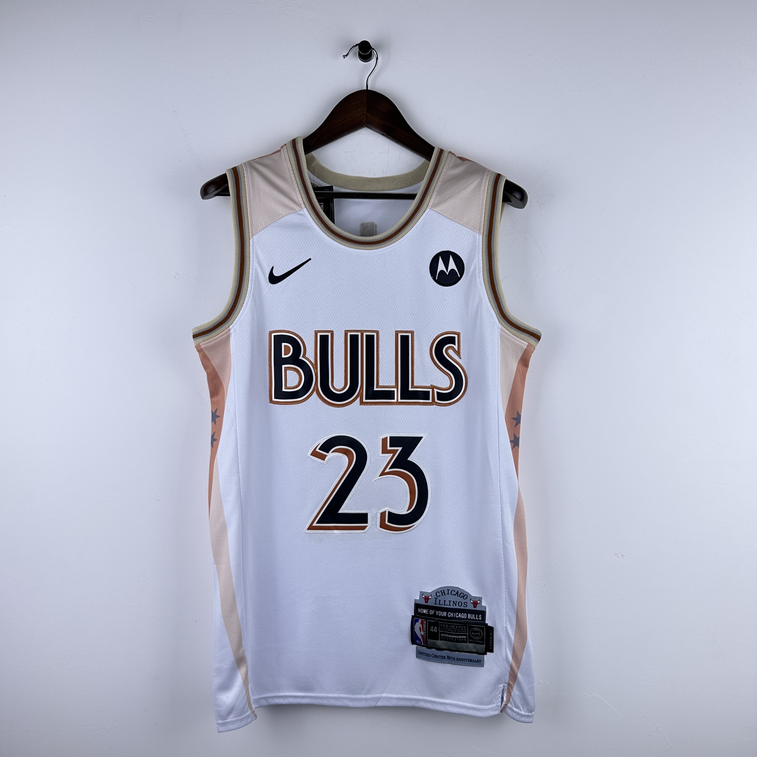 Embroidered 25th Season Bulls City Edition No. 23 Jordan