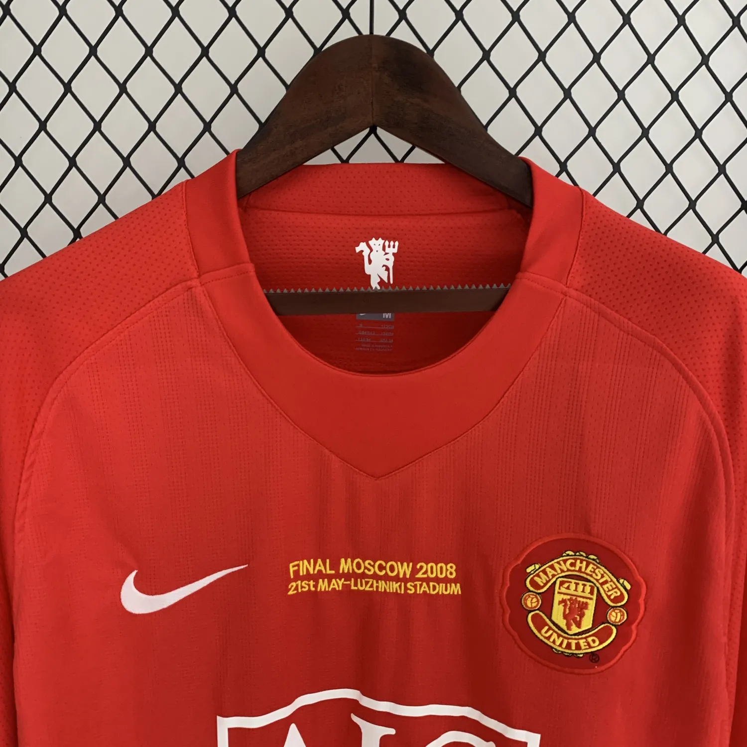 2007/08 Retro Long Sleeve Manchester United Home Jersey Champions League Edition-Fans