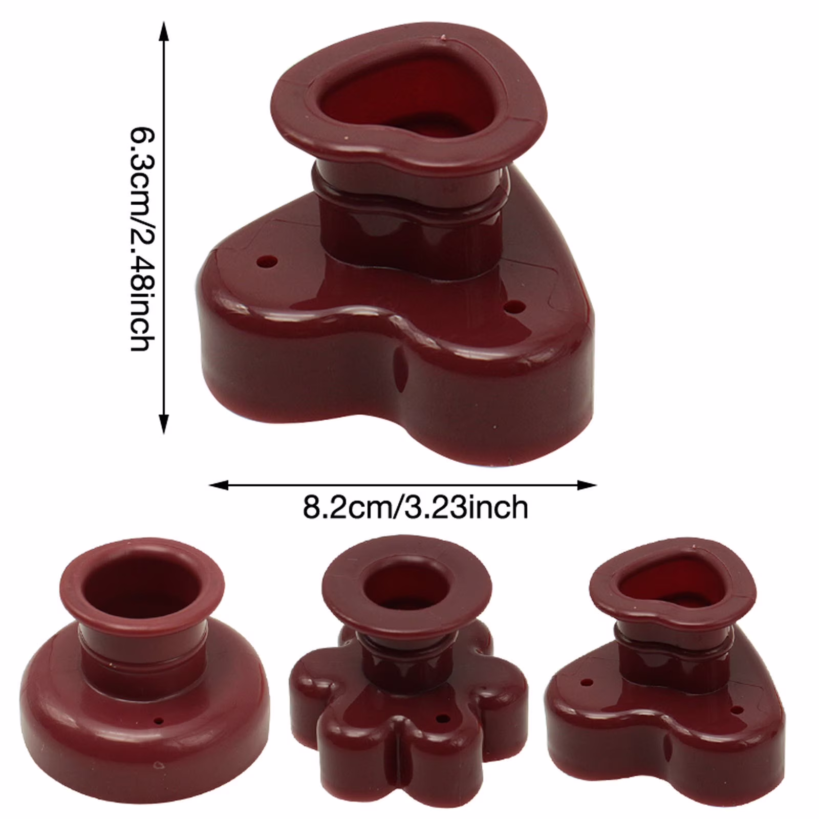 Donut Maker Cutter, Creative Reusable Non Stick Fondant Cake Mould for Home Kitchen DIY, Round