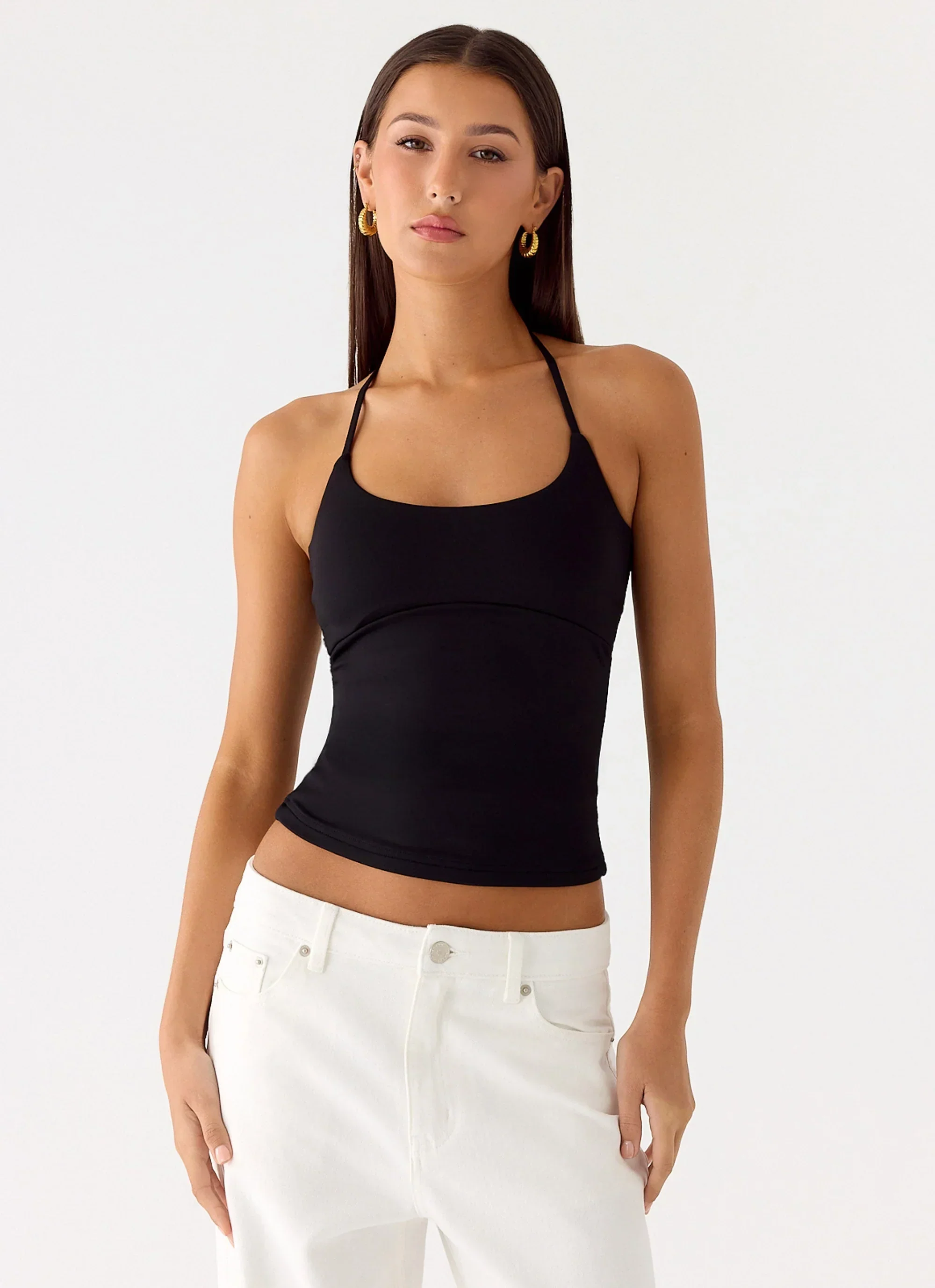 Chauncey Halter Top - Black