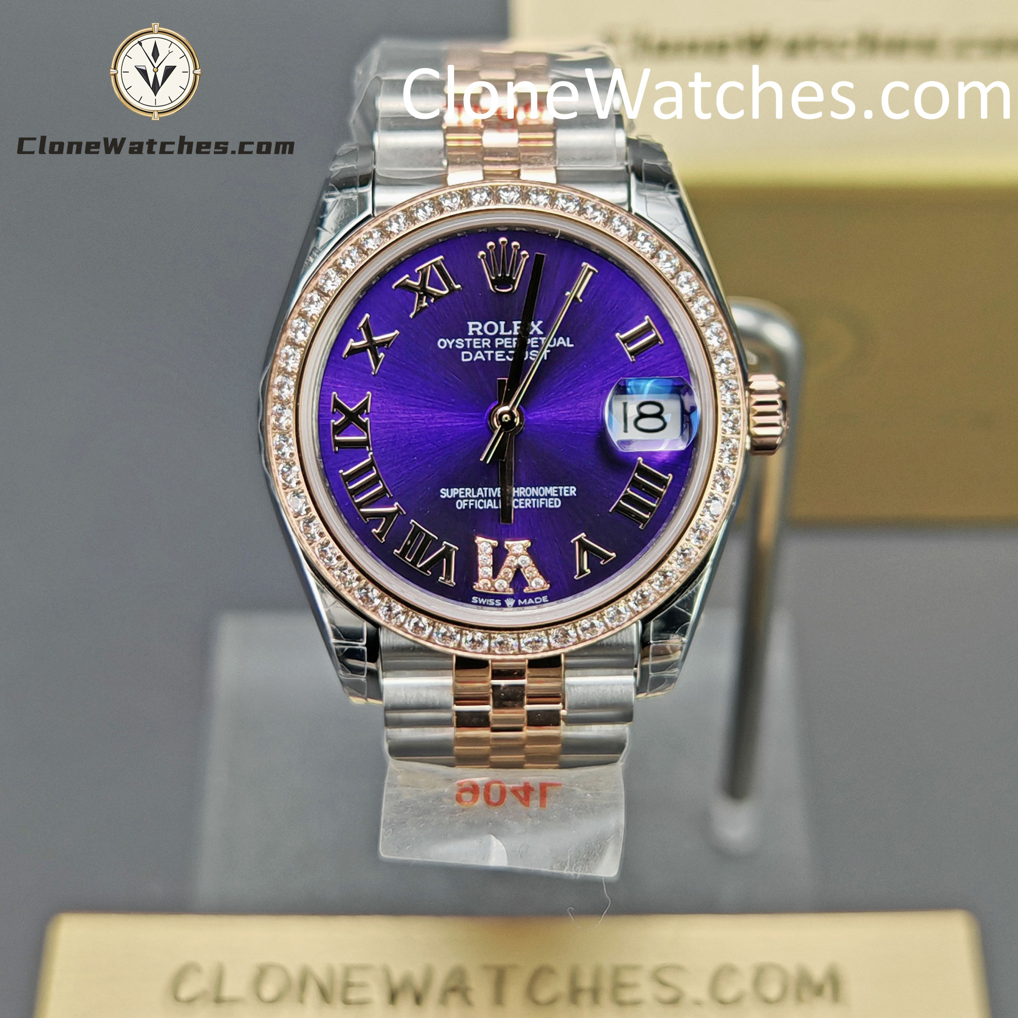 Rolex Super Clone Watches 1:1 DateJust m278381rbr-0020 Jubilee 31MM 2236 Movement