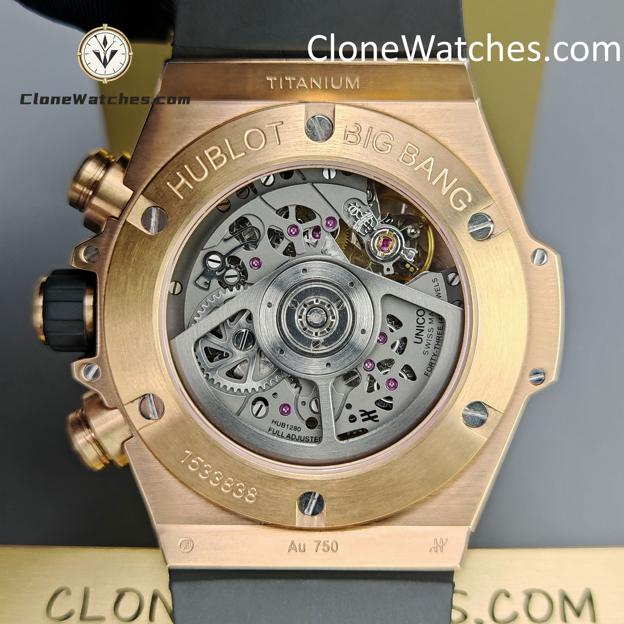 Hublot Super Clone Watches 1:1 Big Bang Unico King Gold Diamonds 42 mm 441.OX.1181.RX.1104