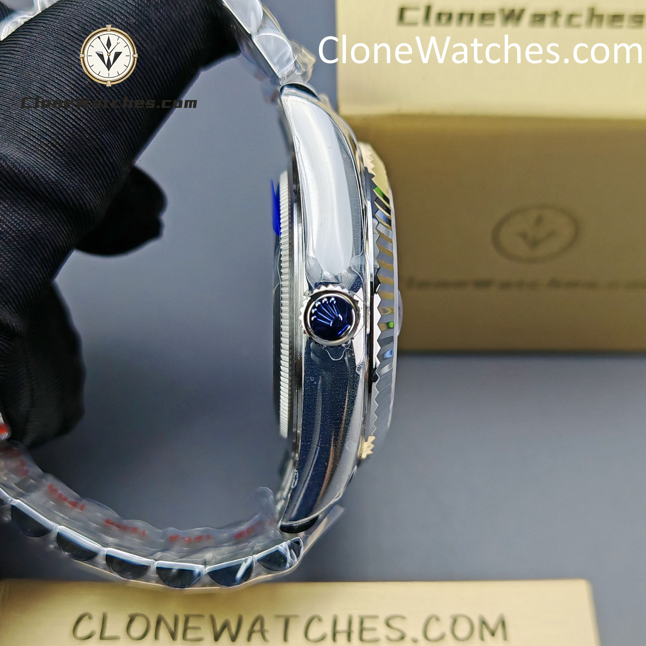 Rolex Super Clone Watches 1:1 Sky Dweller Black Dial Jubilee M336934 9002 Movement