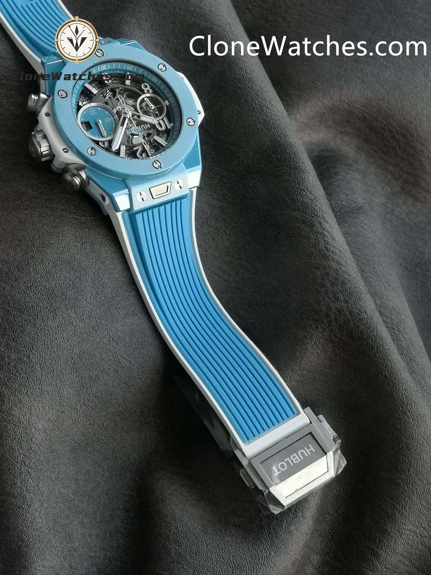 Hublot Super Clone Watches 1:1 BIG BANG UNICO SKY BLUE 42MM 441.EX.5120.RX