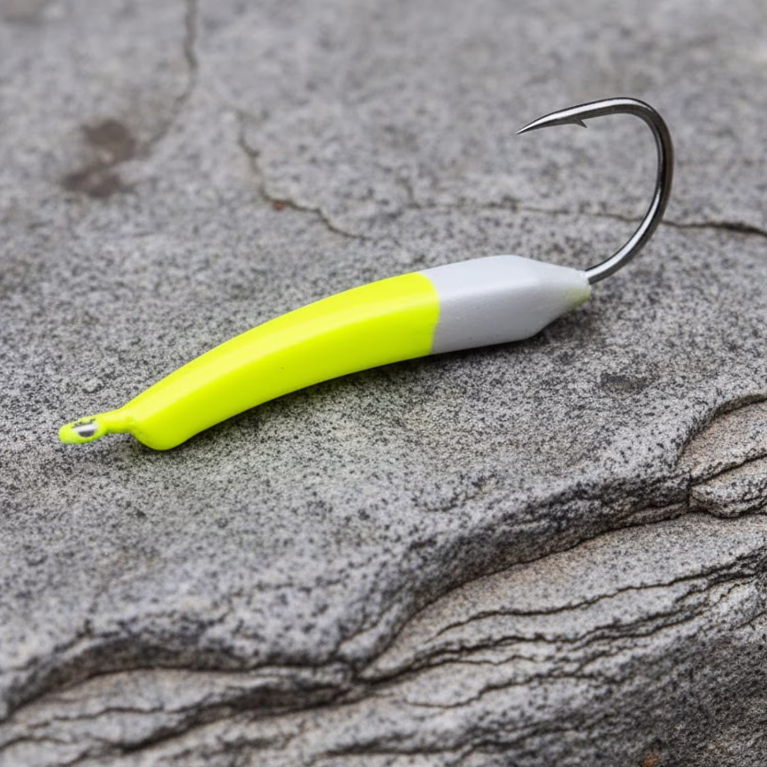 (3 pack) Buccaneer Wiggler Jig Fishing Lure, Chartreuse & White, 3/8 oz, 3 Count