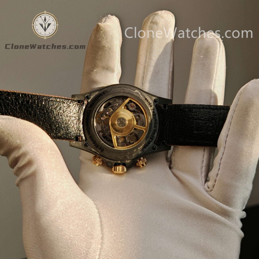 Rolex Super Clone Watches 1:1 Skeleton Daytona Carbon Case DIW Lightweight 4130 Movement