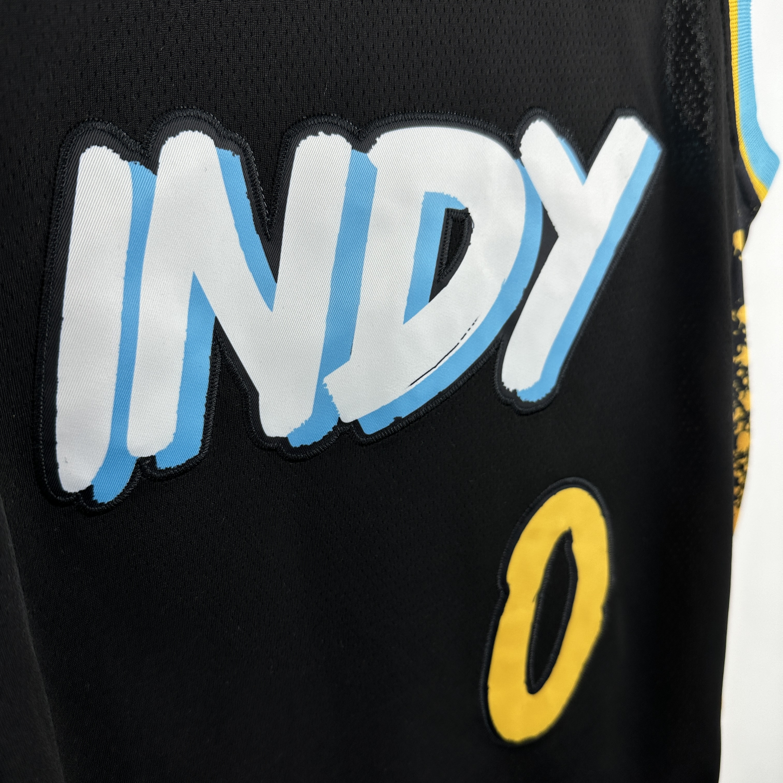 Embroidery 24 season Pacers City Edition No. 0 Haliburton