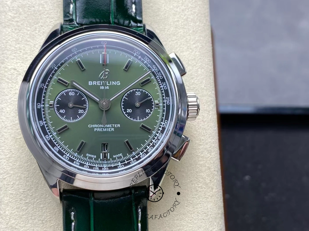 Breitling Premier B01 Chronograph 42 Bentley British Racing Green AB0118A11L1X1 Replica Watch