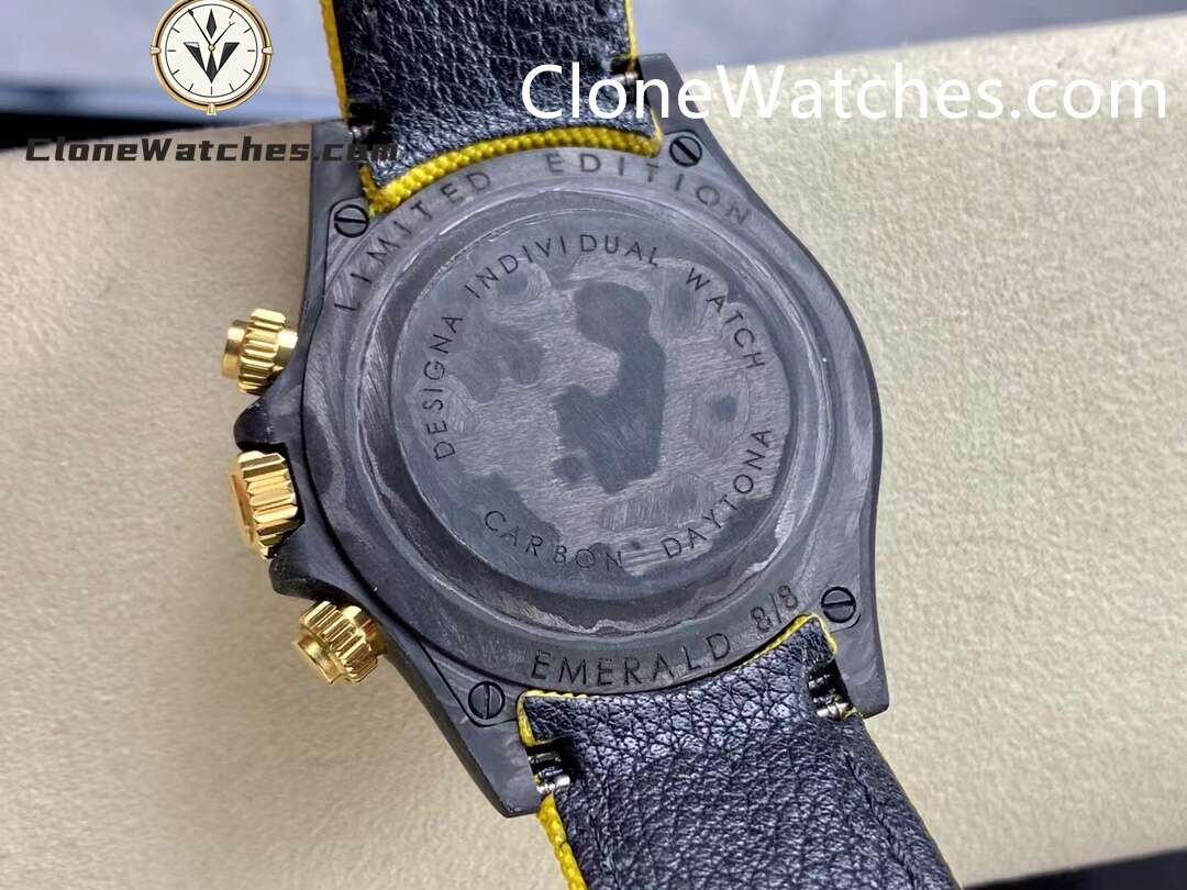 Modified Super Clone Watches 1:1 DiW Rolex Daytona NTPT Carbon “MILITARY YELLOW”