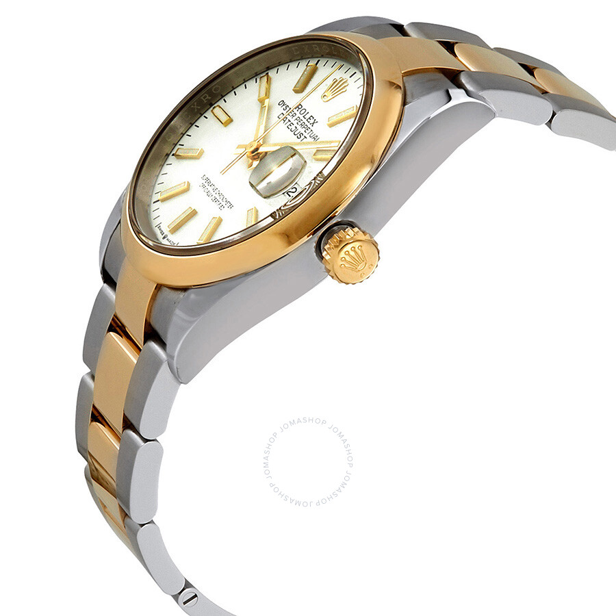 Rolex Datejust 36 White Dial Automatic Men s Steel and 18k Yellow Gold Oyster Watch 126203WSO（Lifetime free warranty+90-days replacement service & Refund!.）
