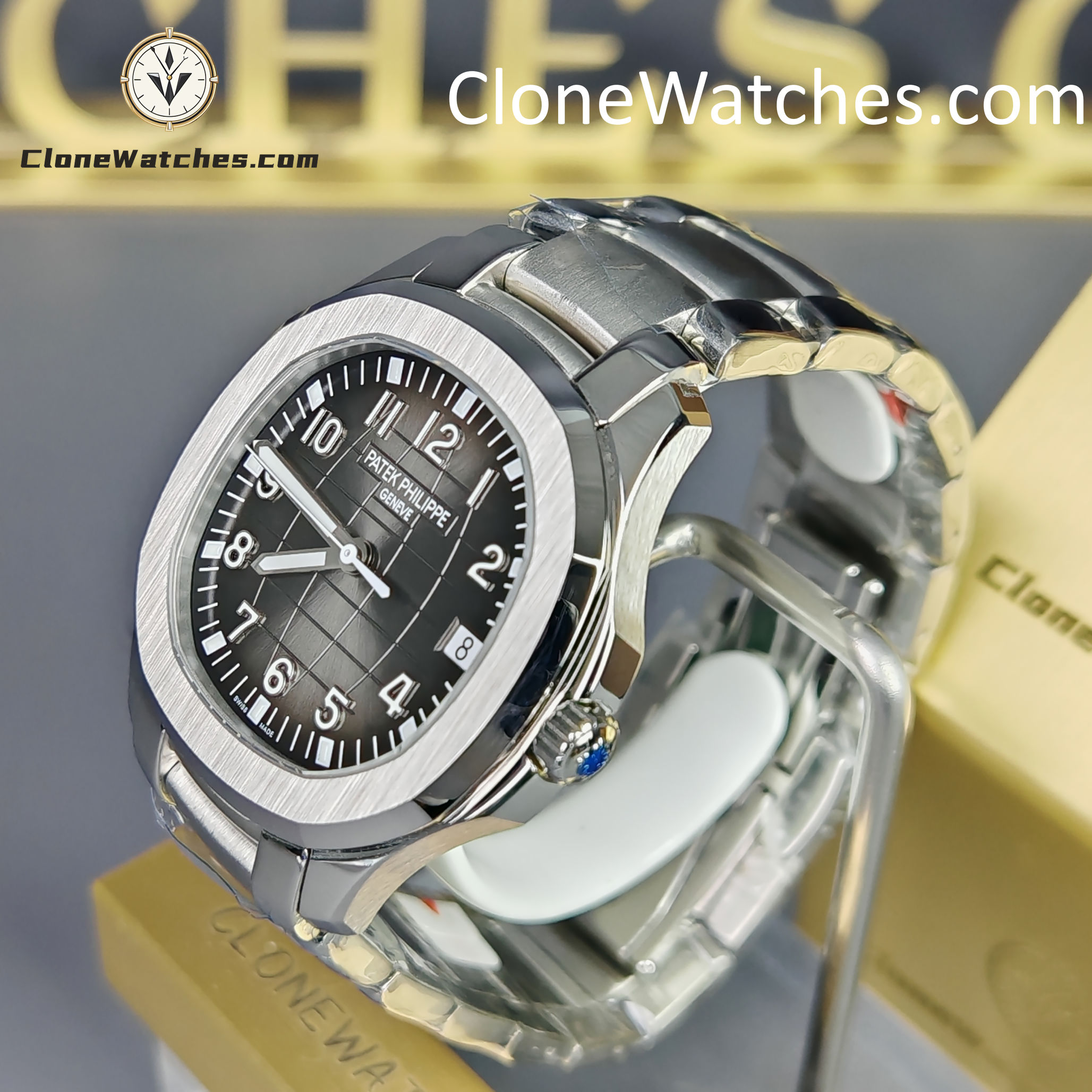 Patek Philippe Super Clone Watches 1:1 Aquanaut 5167/1A-001 Black Dial 40mm