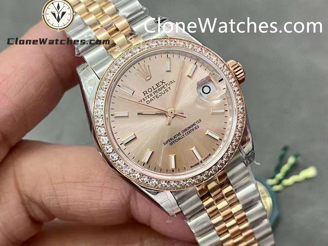 Rolex Super Clone Watches 1:1 DateJust m278381rbr-0010 Jubilee 31MM 2236 Movement