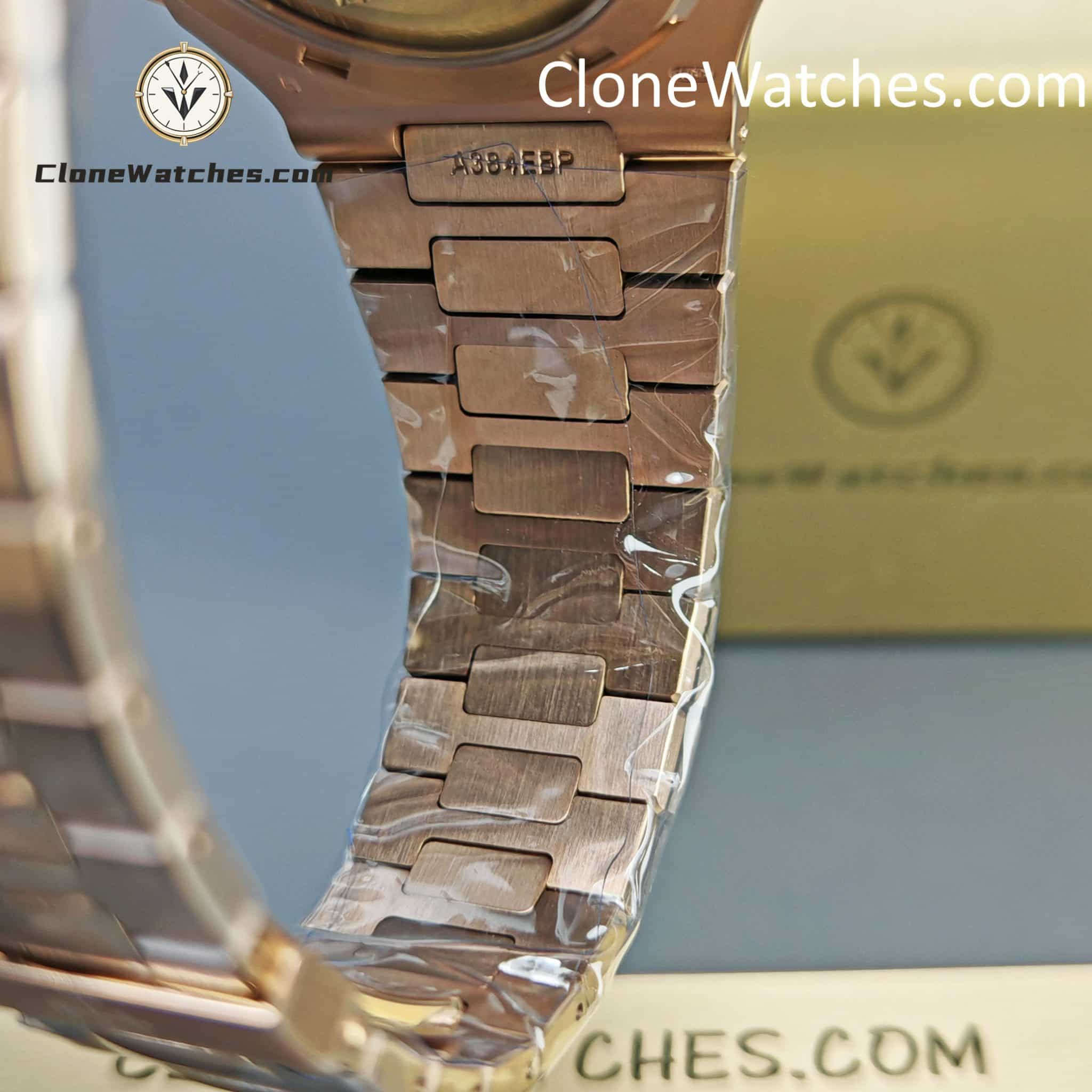 Patek Philippe Super Clone Watches 1:1 Nautilus 5711 Grey Dial 18K Rose Gold