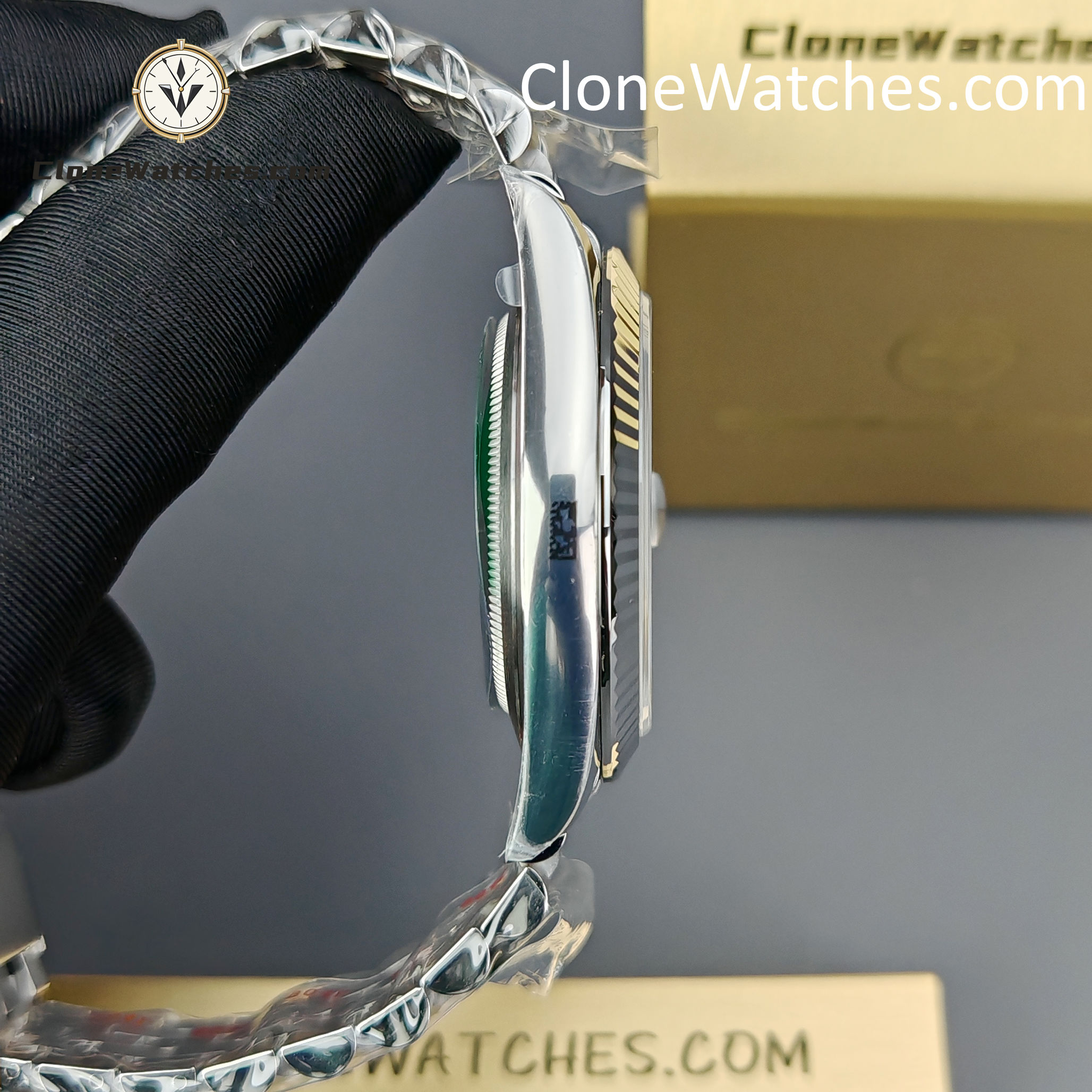 Rolex Super Clone Watch 1:1 DateJust Water Ripple Green Dial m126334-0030 Jubilee 41MM 3235 Movement