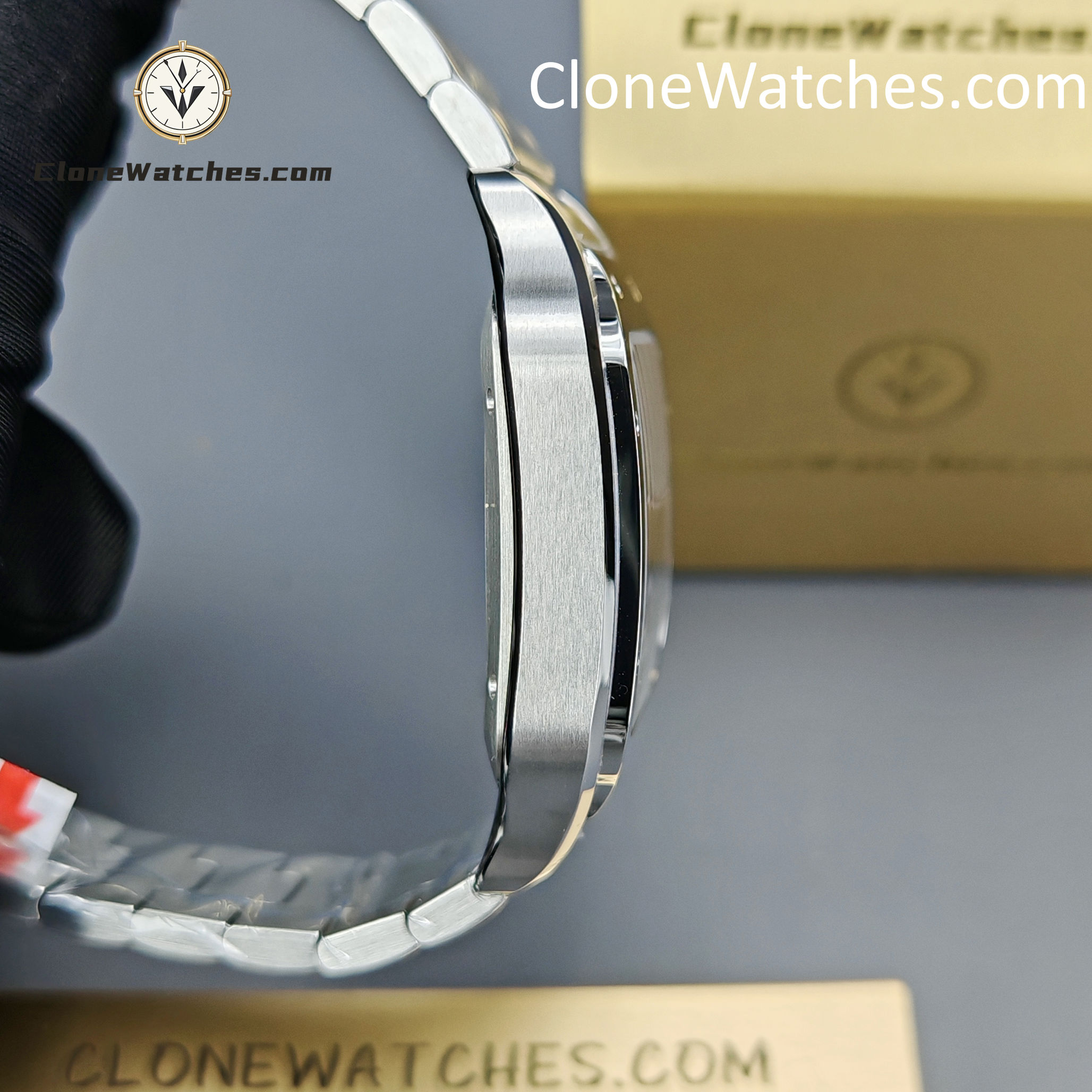 Cartier Super Clone Watches 1:1 Santos Series Gradient Brown Dial 39.8MM WSSA0064