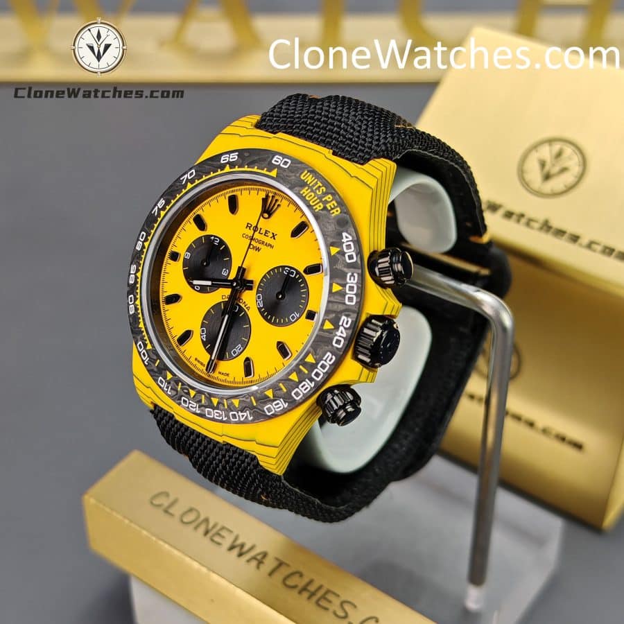Modified Super Clone Watches 1:1 DiW Rolex Daytona Carbon Fiber BUMBLEBEE