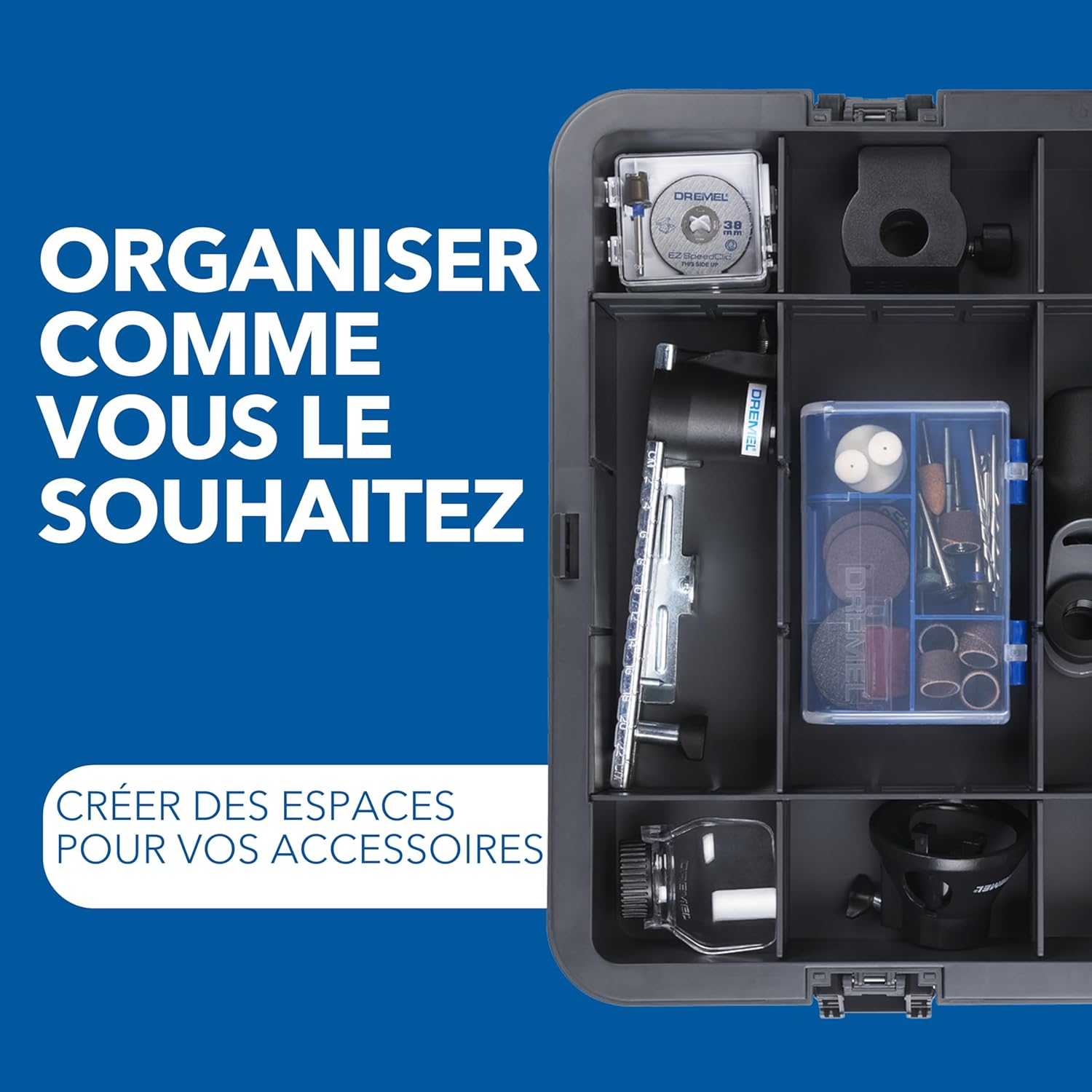 Outil rotatif sans fil 12 V 5000–30000 tr min kit 65 accessoires