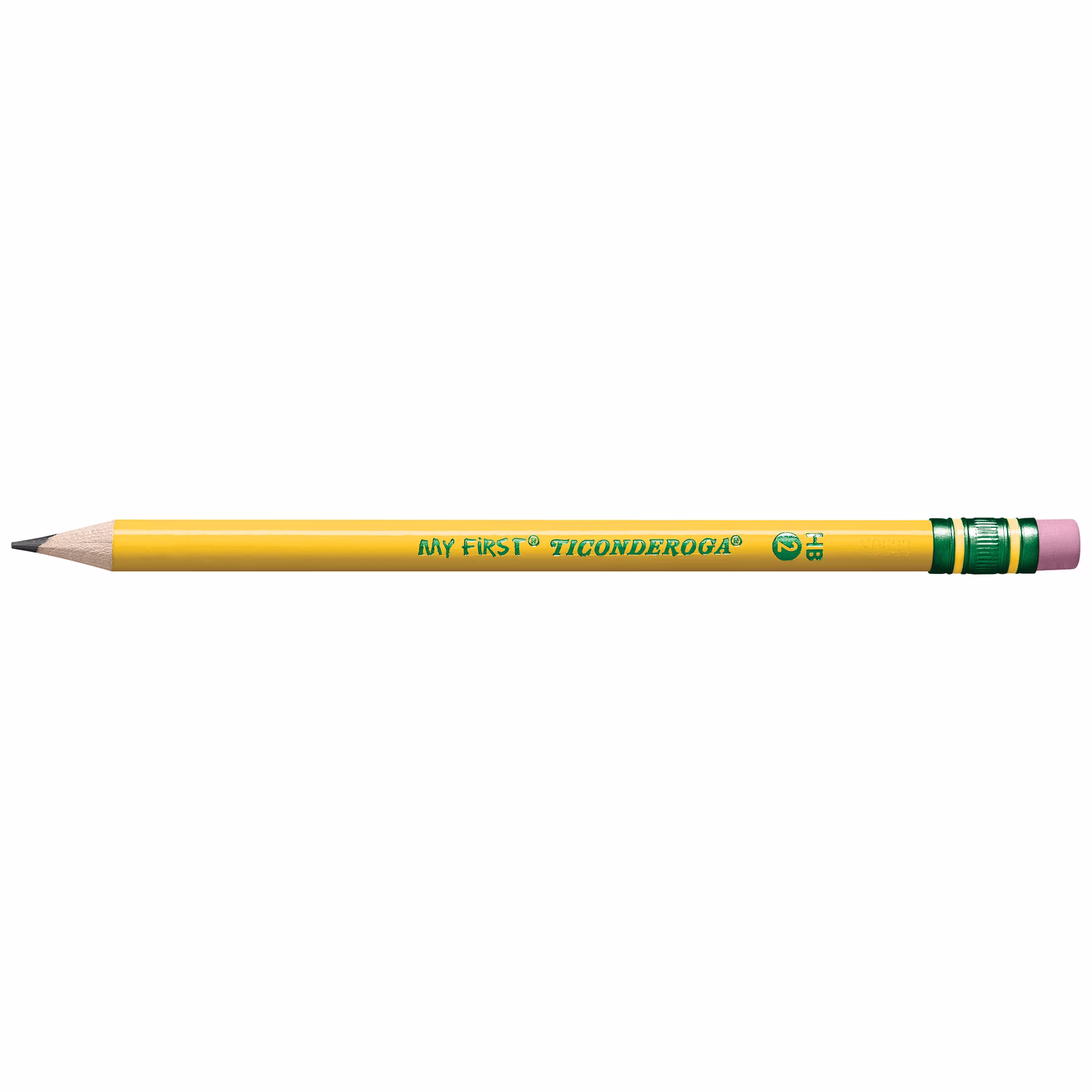 Ticonderoga My First Pencils, Presharpened, #2 HB .4mm Lead, Yellow, 2 Count