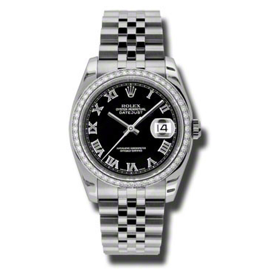 Rolex Oyster Perpetual Datejust 36 Black Dial Stainless Steel Jubilee Bracelet Automatic Ladies Watch 116244BKRJ（Lifetime free warranty+90-days replacement service & Refund!.）