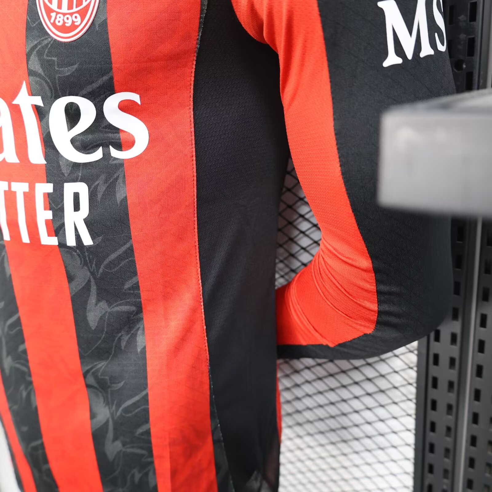 25-26 AC Milan Home Long Sleeve Shirt - Player Edition
