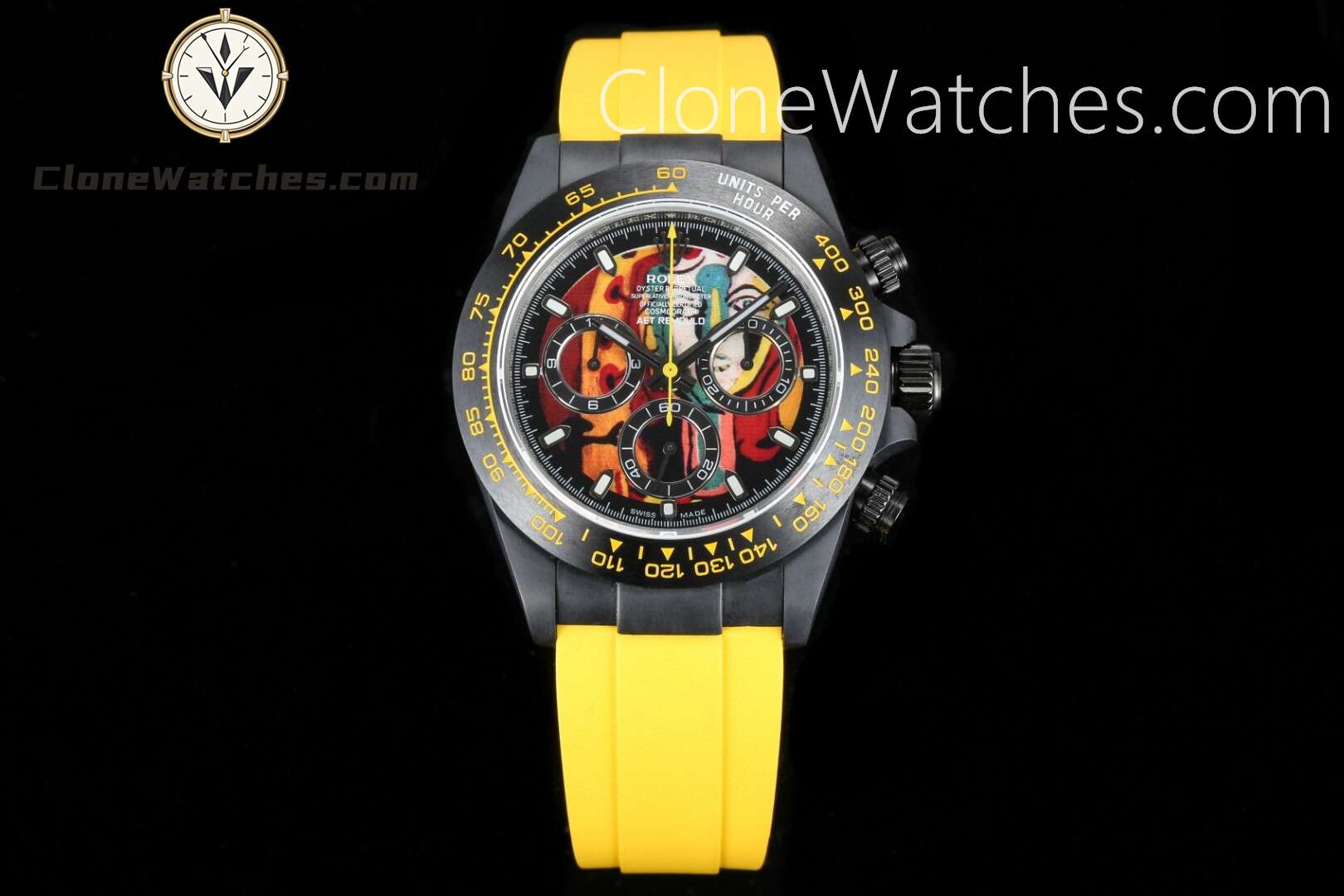 Modified Super Clone Watches 1:1 AET Rolex Daytona YOUNG LADY (RUBBER STRAP)