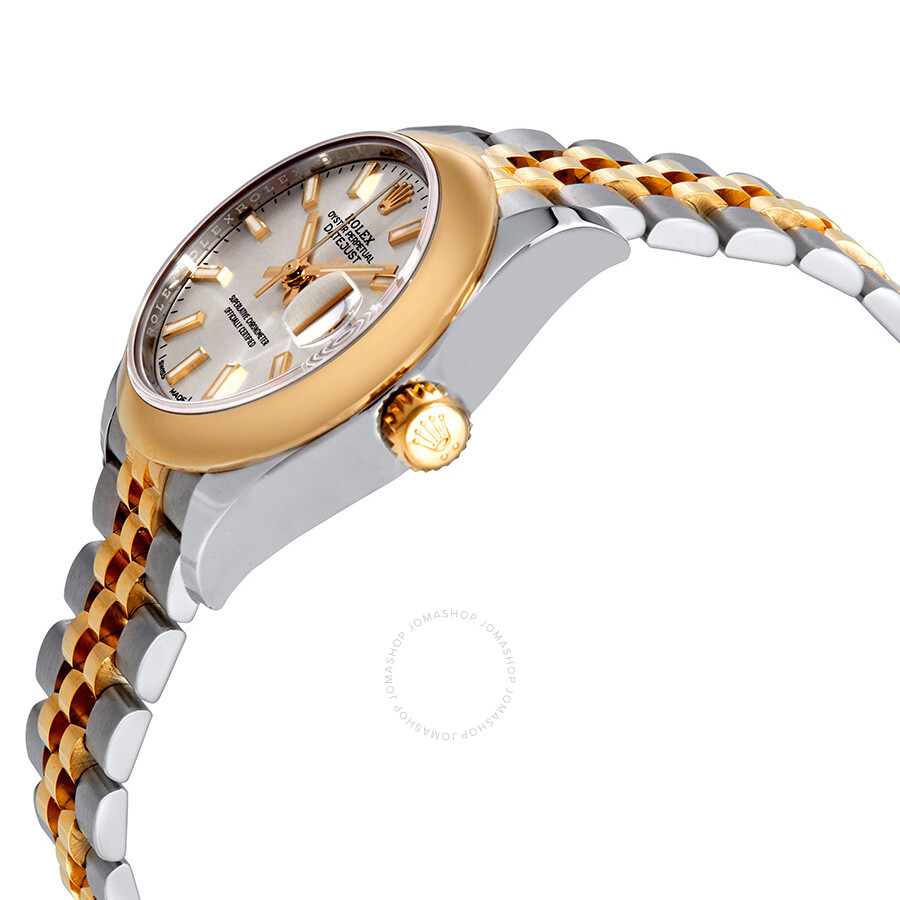 Rolex Lady Datejust 28 Silver Dial Steel and 18K Yellow Gold Jubilee Watch 279163SSJ（Lifetime free warranty+90-days replacement service & Refund!.）