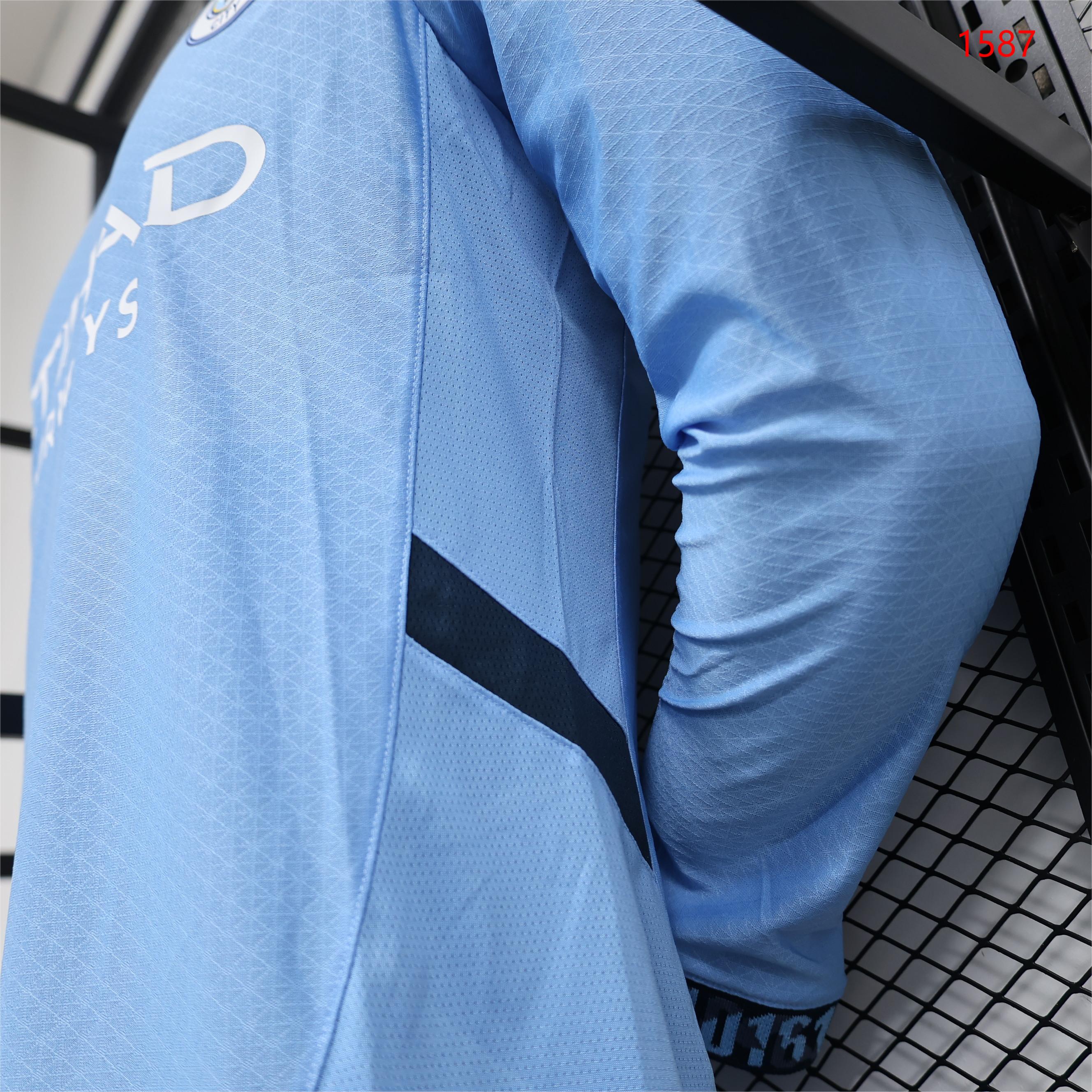 2024/25 Manchester City Home Long Sleeve - Player Edition