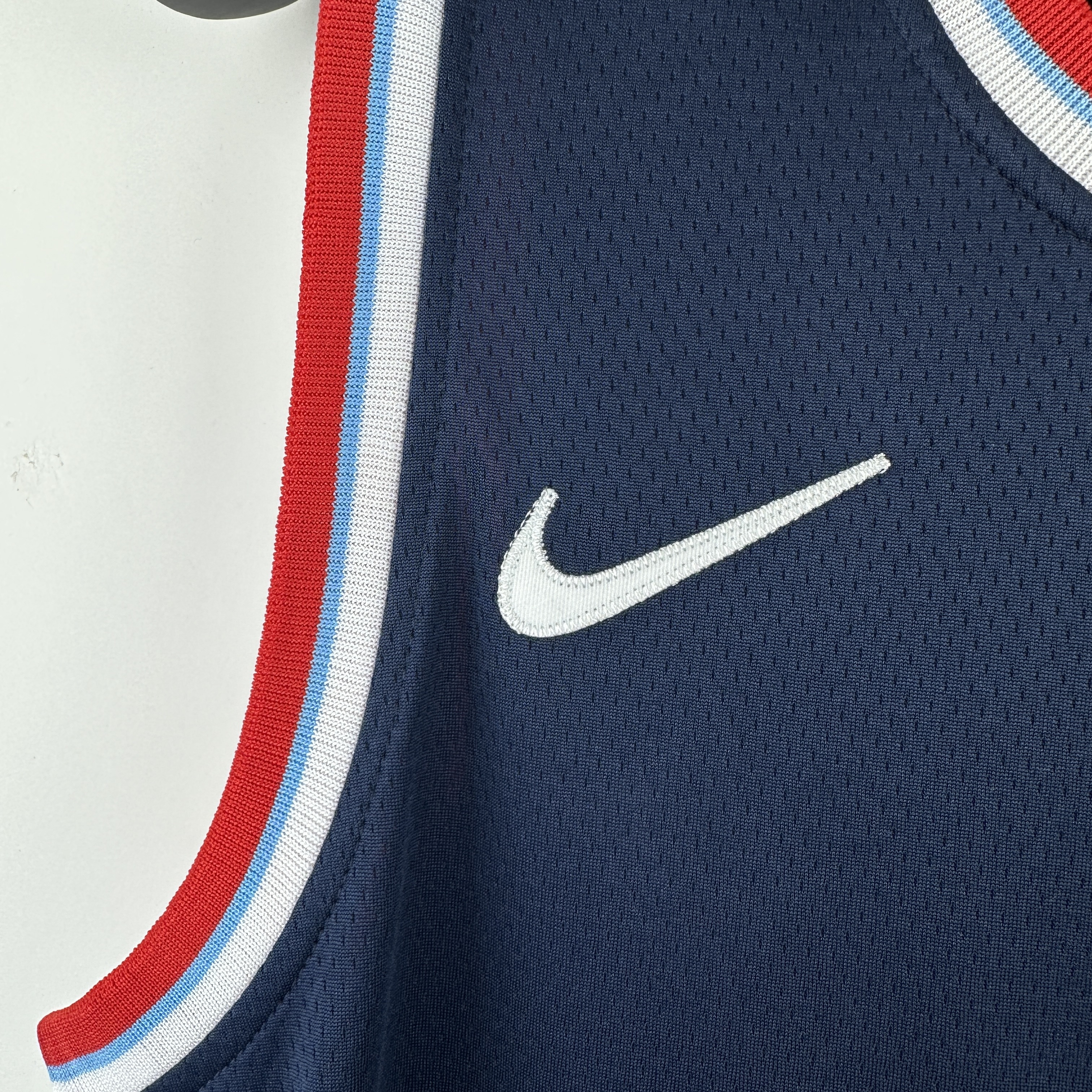 Embroidery 25th season Clippers Navy Blue No. 1 Harden