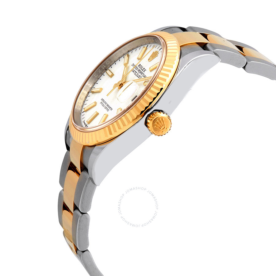 Rolex Datejust 36 White Dial Men s Stainless Steel and 18kt Yellow Gold Oyster Watch 126233WSO（Lifetime free warranty+90-days replacement service & Refund!.）