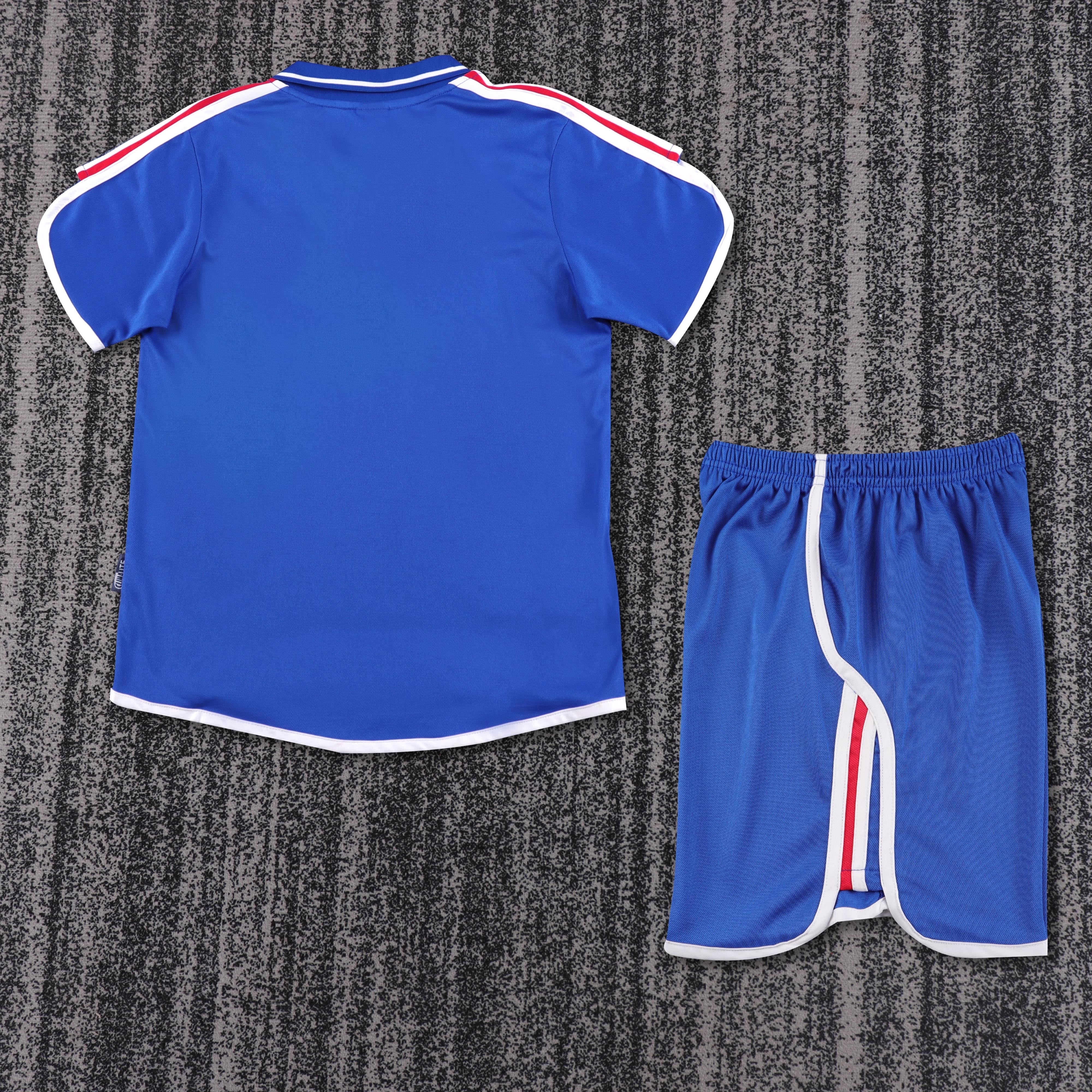 2000 French Home Retro Children's Jersey Set - Fans Edition