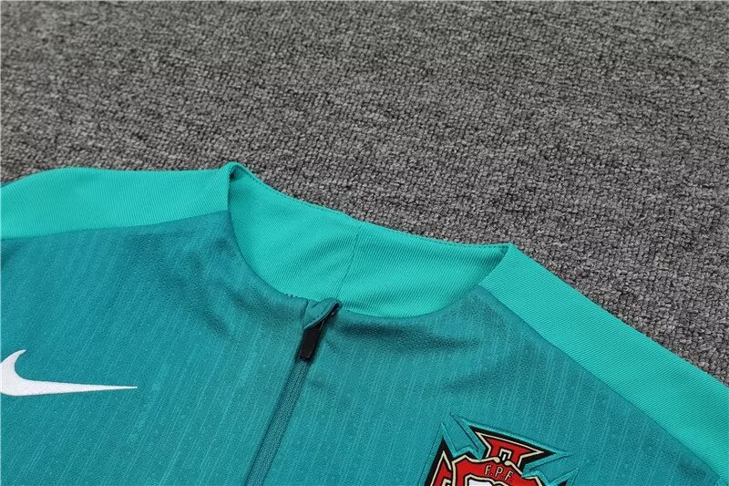 2024/25 Portugal Green Half Zip Training Jersey 1:1 Thai Quality-Fans