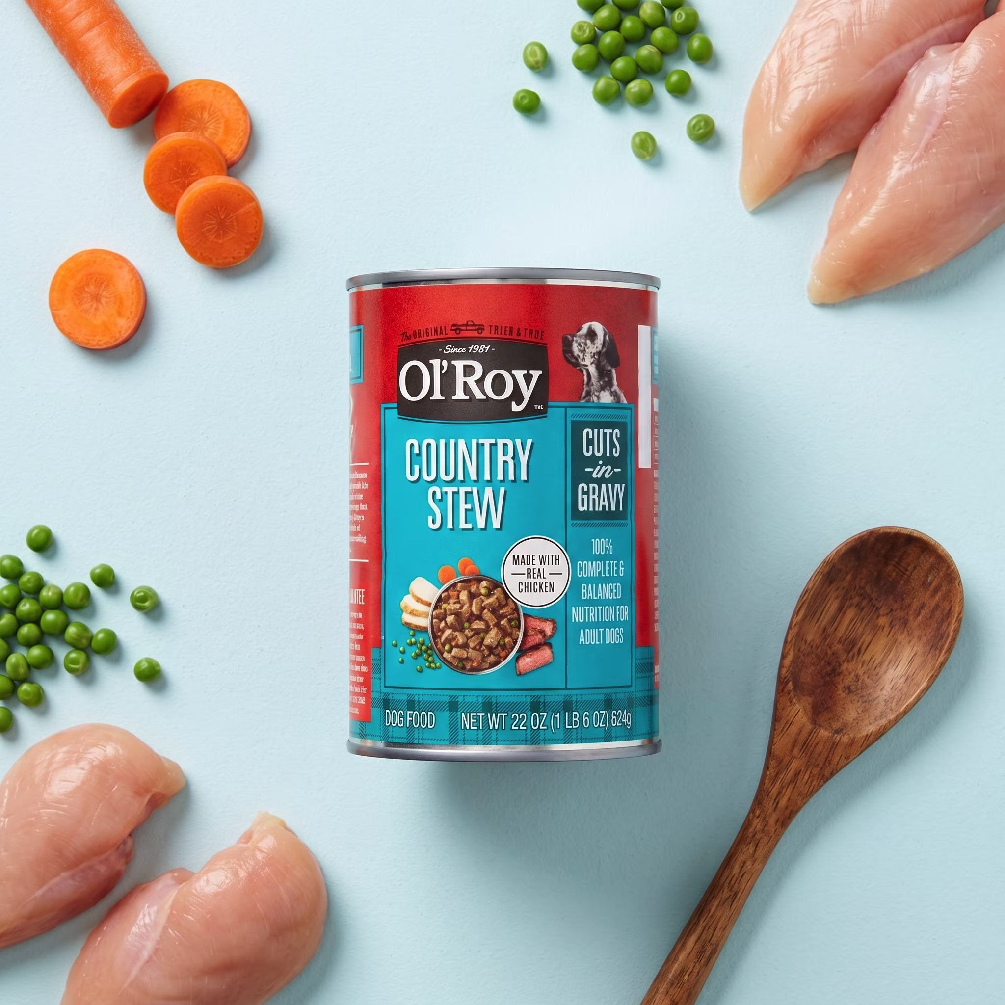 Ol' Roy Country Stew Cuts in Gravy Wet Dog Food, 22 oz