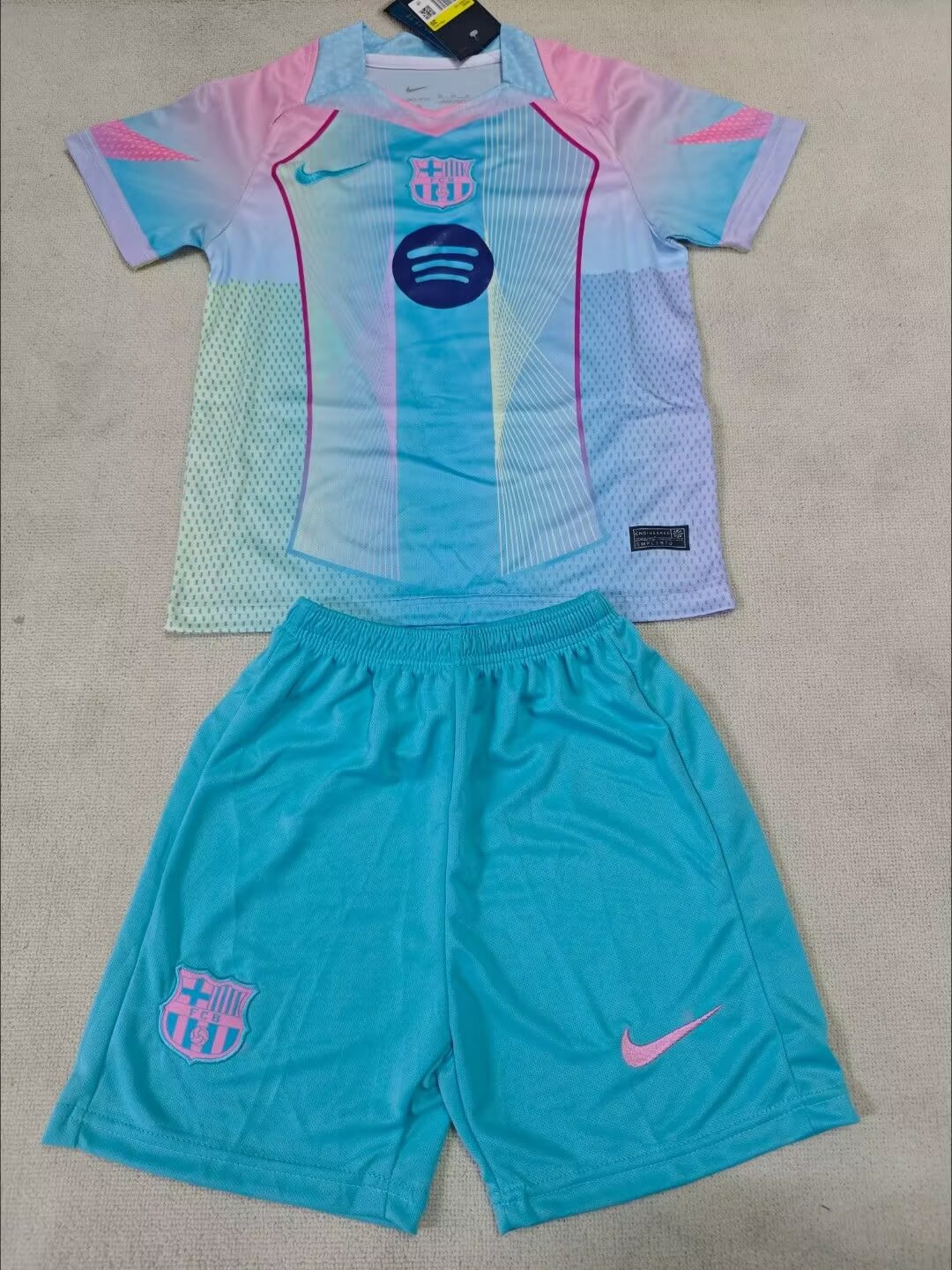25-26 Barcelona Special Edition Blue Jersey - Kids Kit