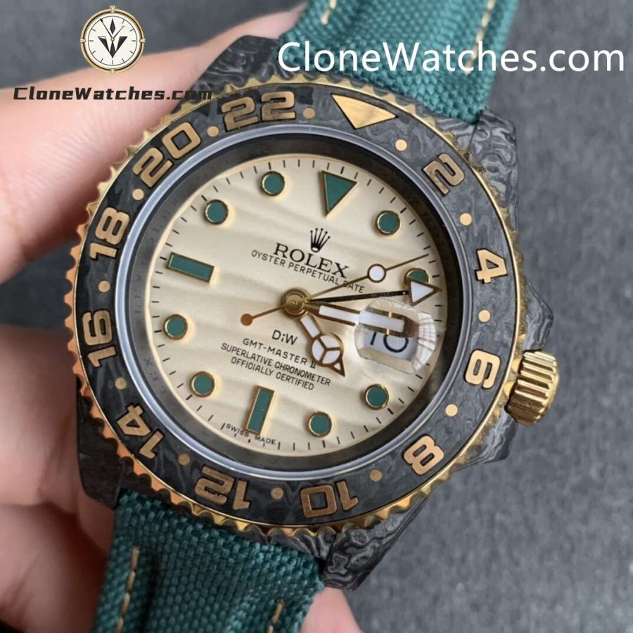 Modified Super Clone Watches 1:1 DIW Rolex GMT Master II NTPT Carbon OASIS 3285 Movement