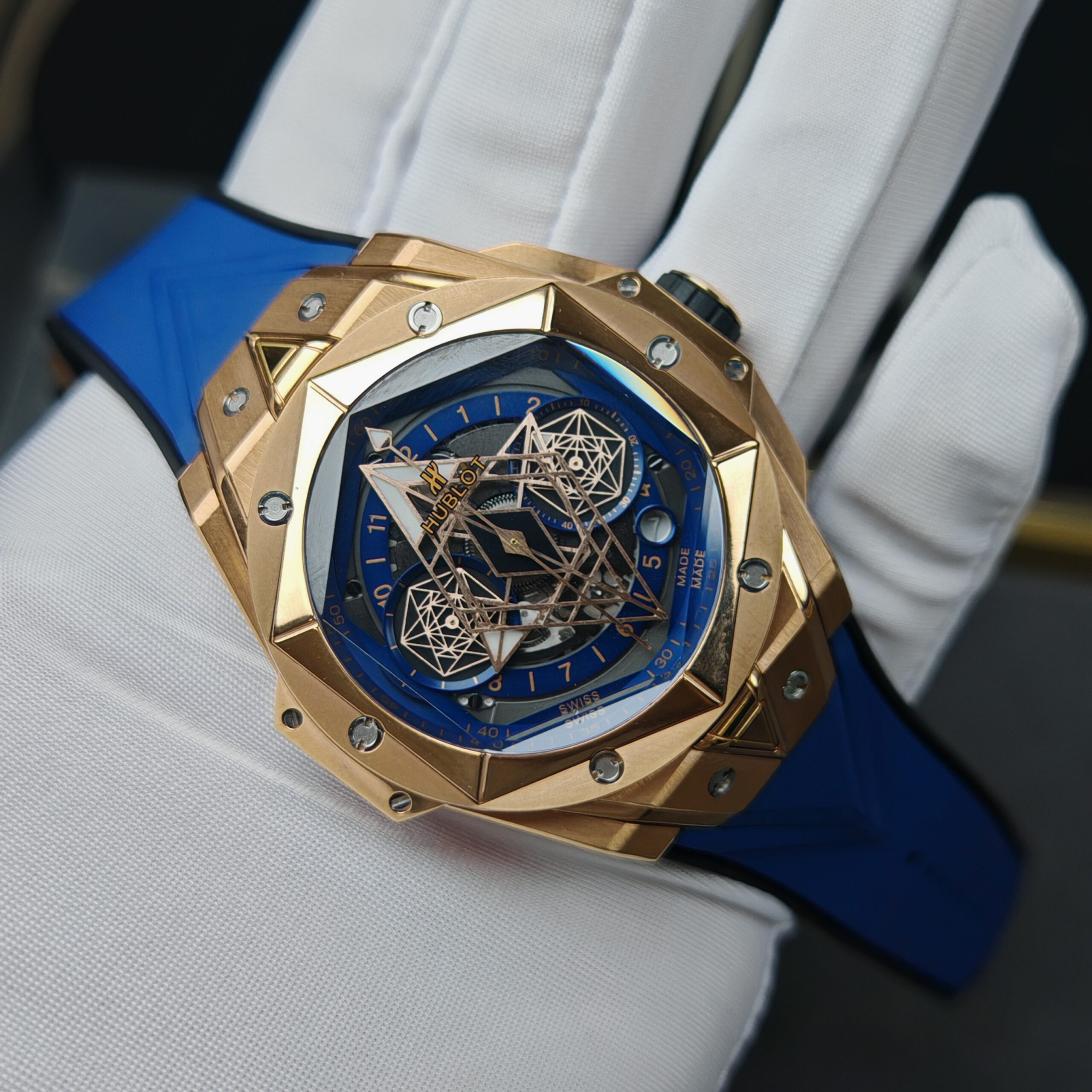 Hublot Super Clone Watches 1:1 Big Bang Unico Sang Bleu II 45MM KING GOLD 418.OX.5108.RX.MXM20