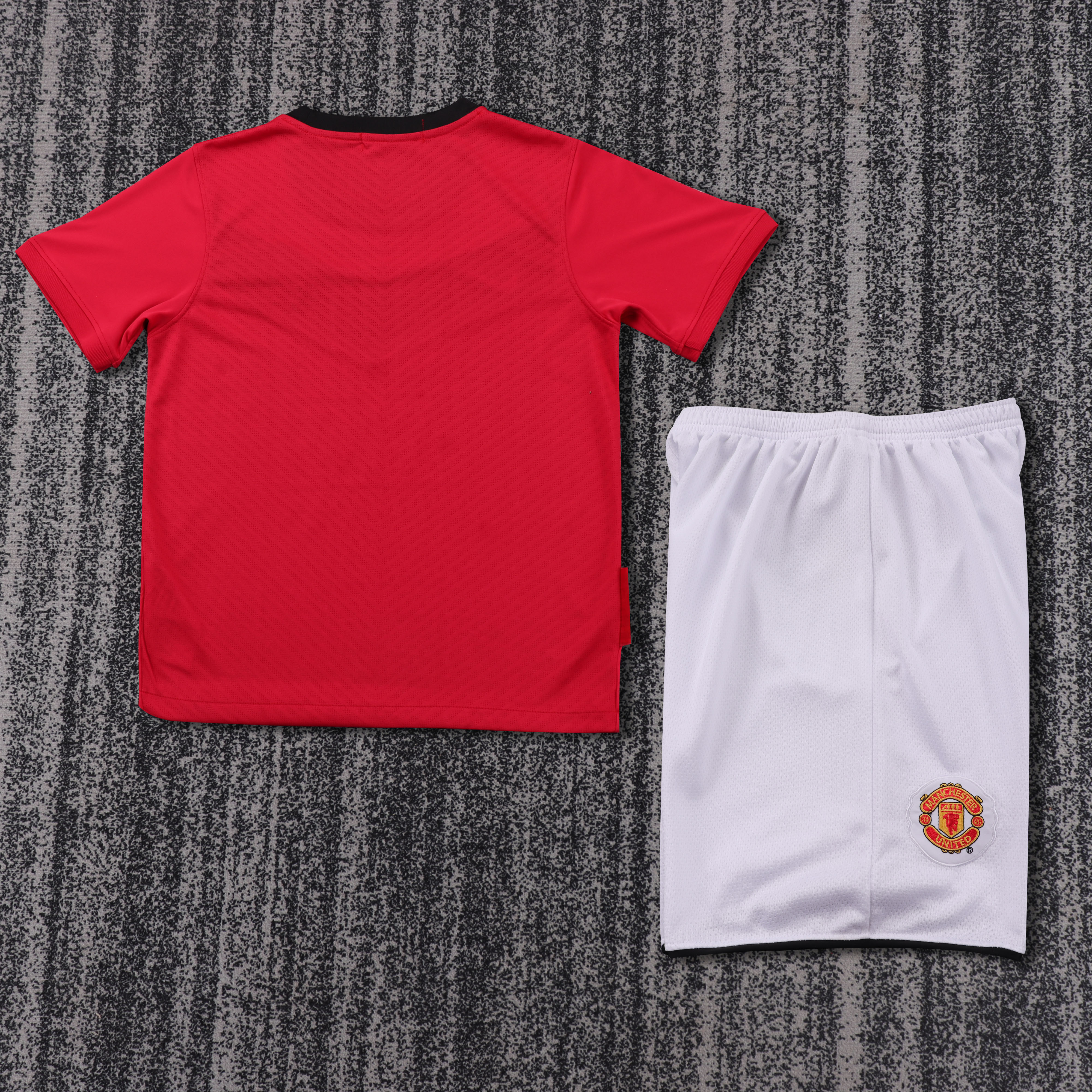 2010 Manchester United Home Retro Children's Jersey Set - Fans Edition