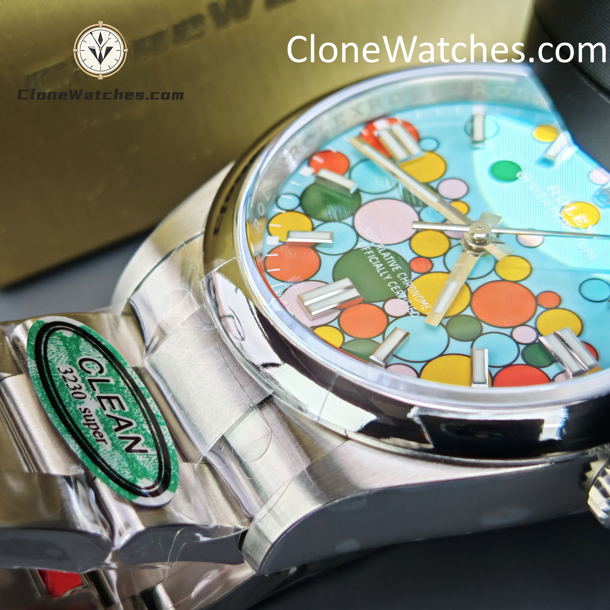 Rolex Super Clone Watches 1:1 Oyster Perpetual Celebration Dial 36mm m126000-0009 3230 Movement