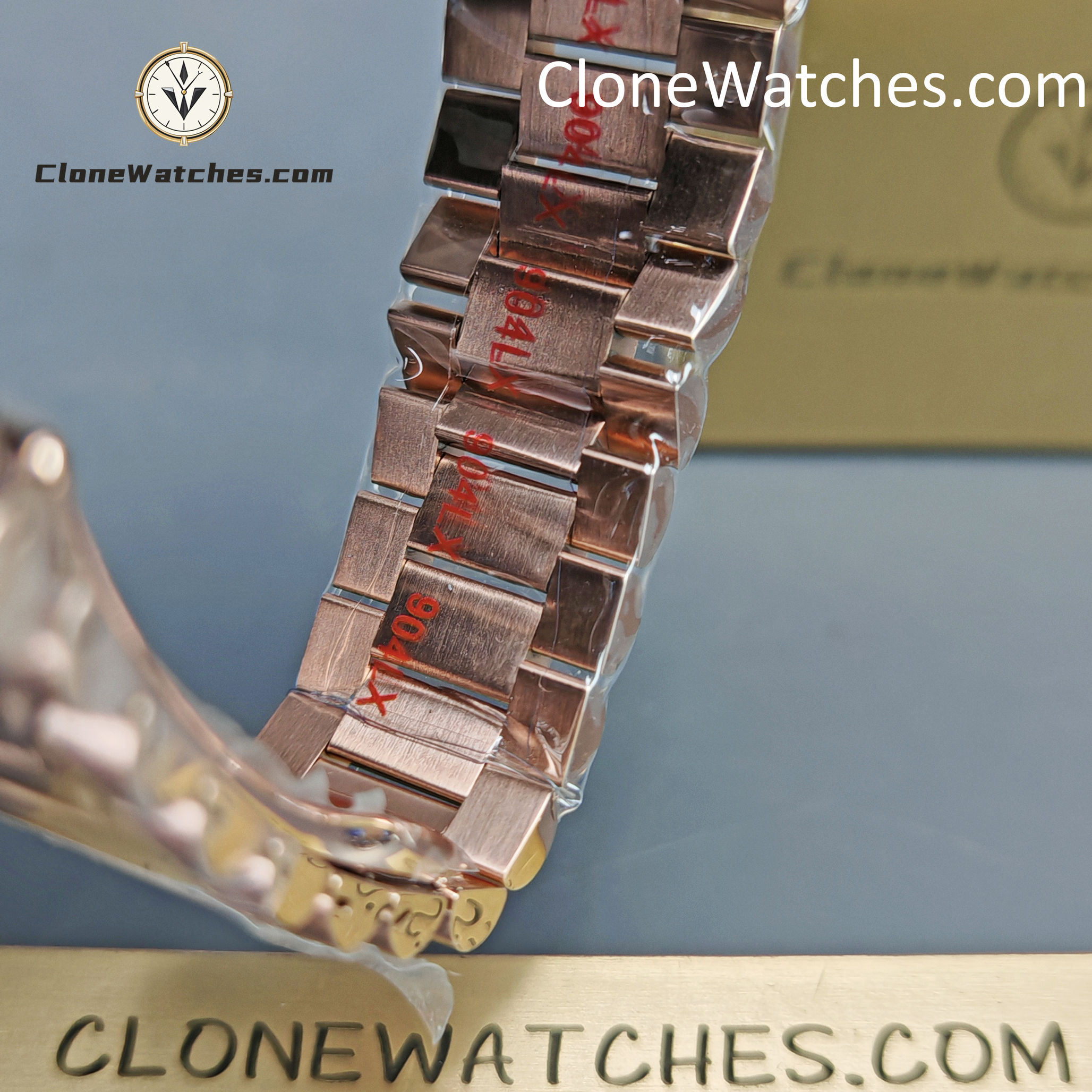 Rolex Super Clone Watches 1:1 Day Date Rose Gold Silver Dial 40mm m228235-0004 3255 Movement