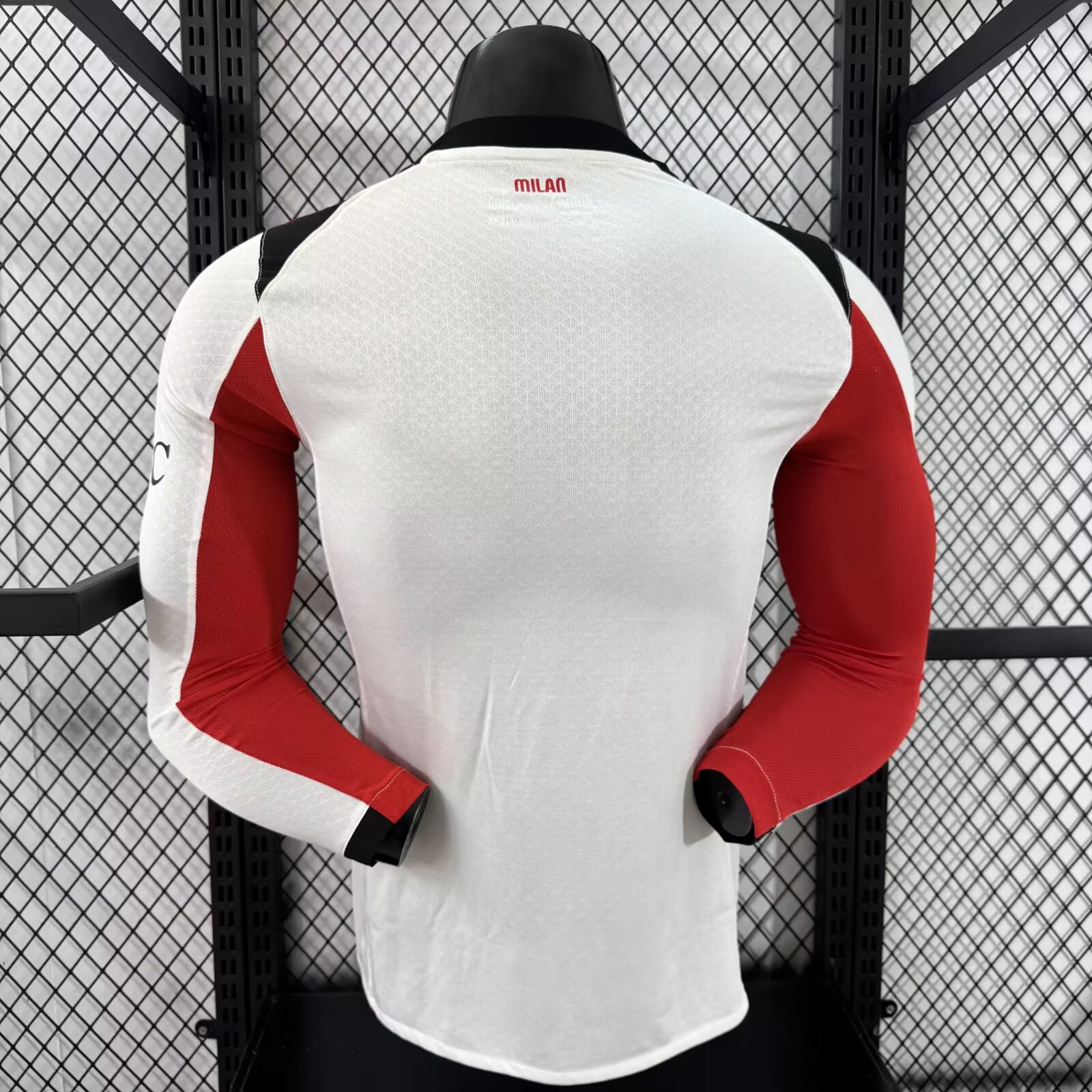 2025-26 AC Milan Away Long Sleeve Jersey - Player Edition