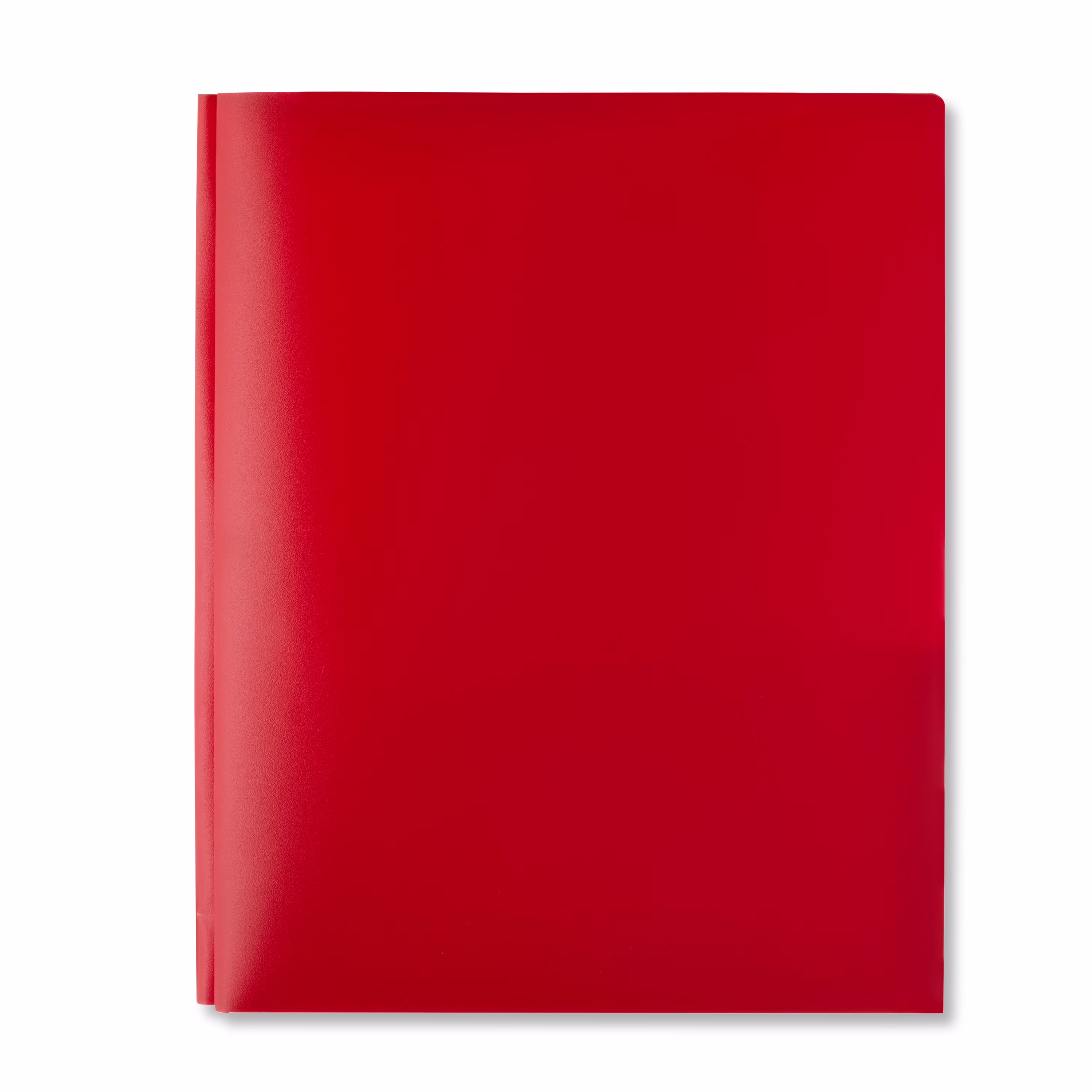Pen+Gear 3-Prong 2-Pocket Poly Folder, Red