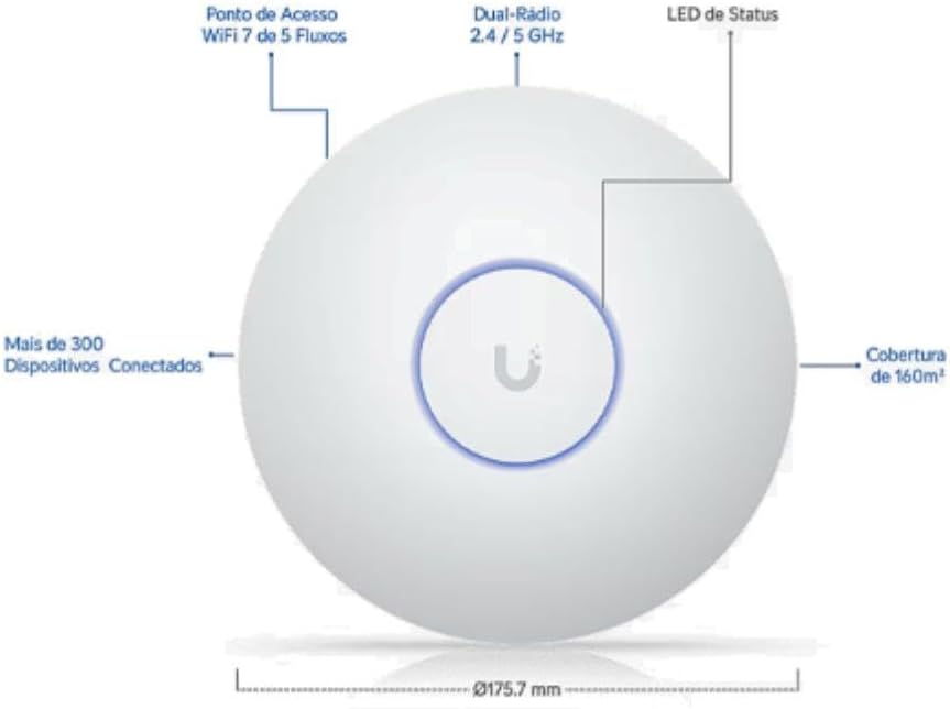 Point accès WiFi 7 longue portée 7300 Mbps PoE