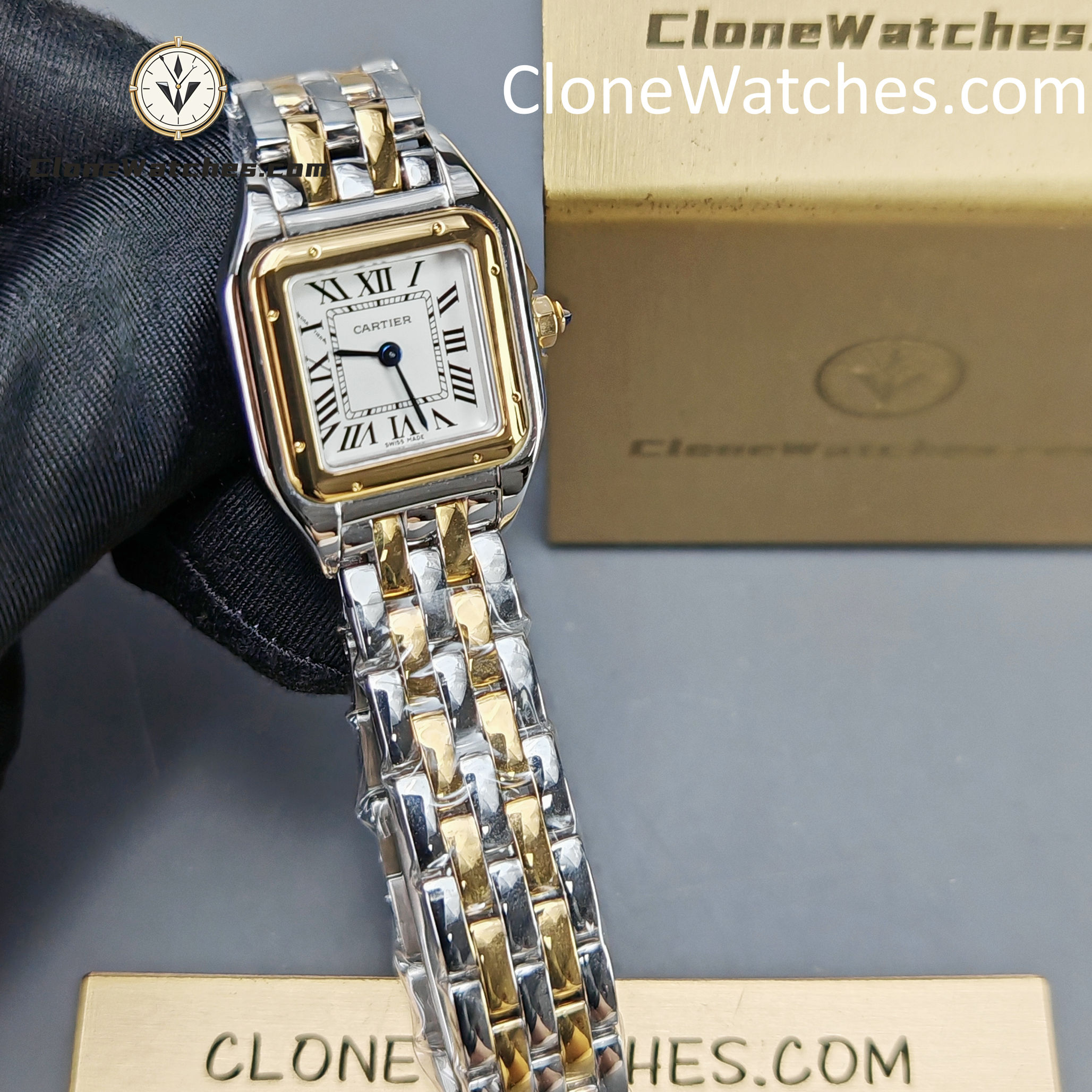 Cartier Super Clone Watches 1:1 PANTHÈRE DE CARTIER White Dial 22mm x30mm W2PN0013