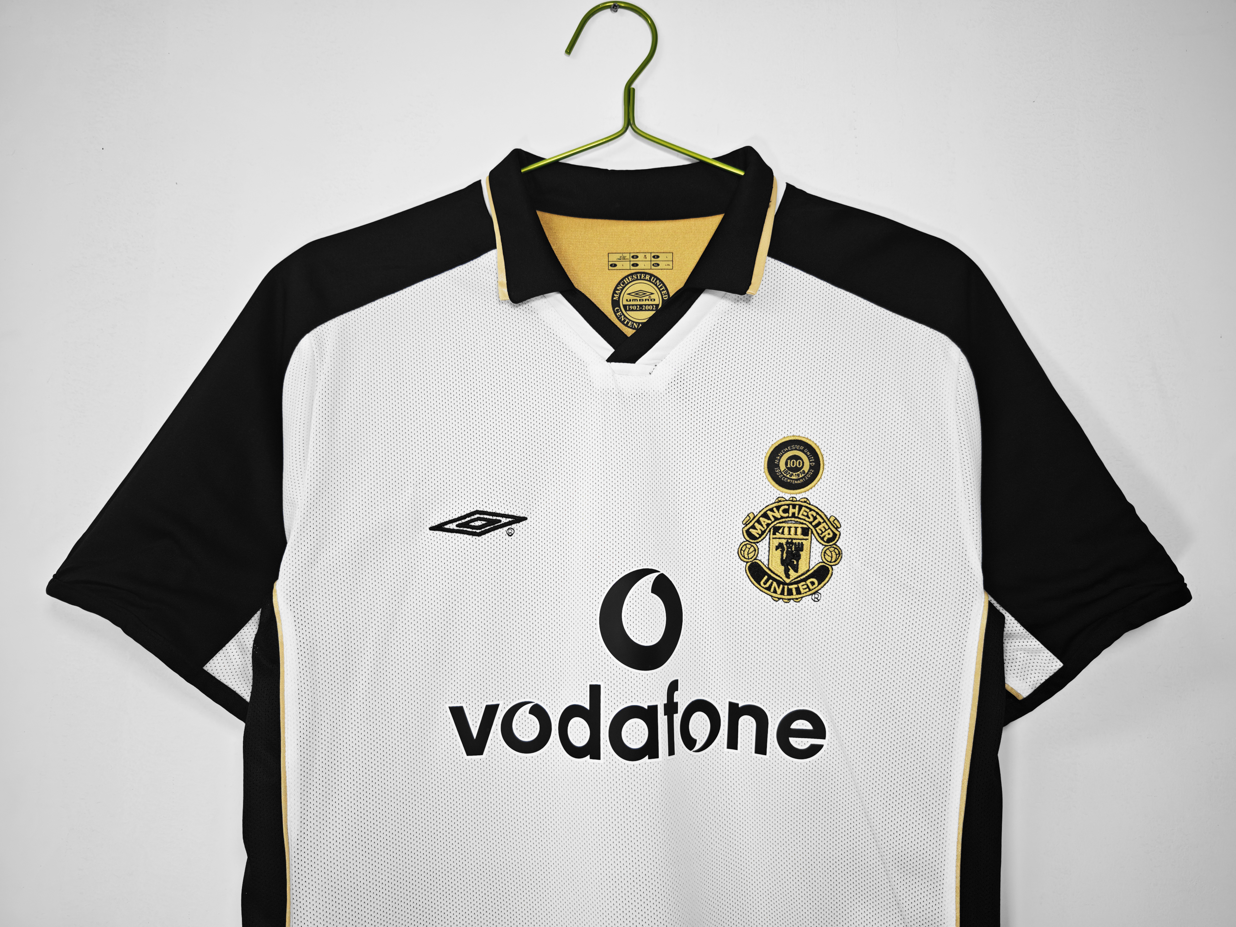 2001/02 Manchester United Centenary Retro White Shirt-Fans