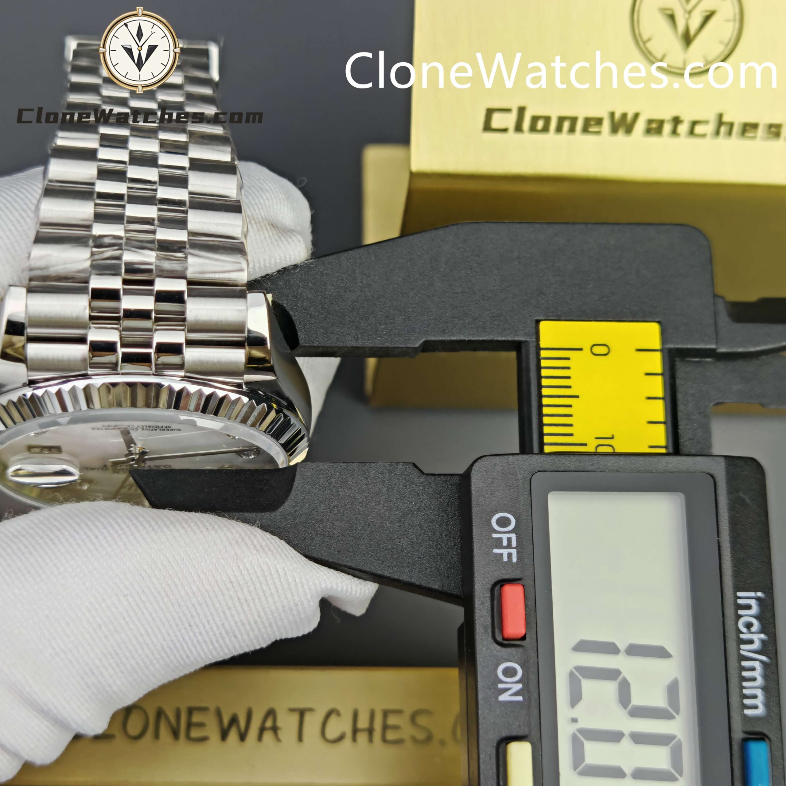 Rolex Super Clone Watches 1:1 DateJust Mother of Pearl Diamond Dial Jubilee 36MM m126234-0019 3235 Movement