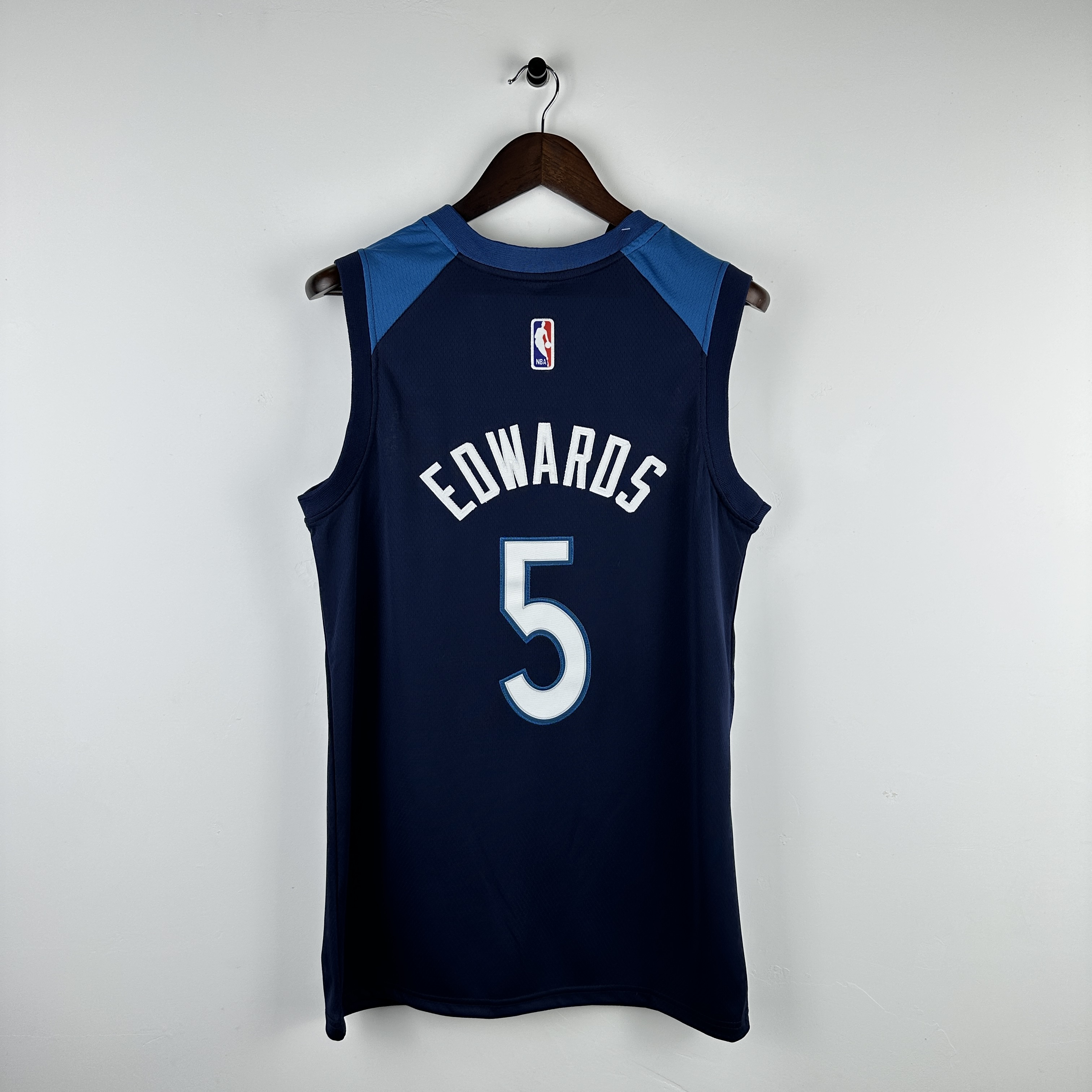 Embroidery Timberwolves Navy No. 5 Edwards