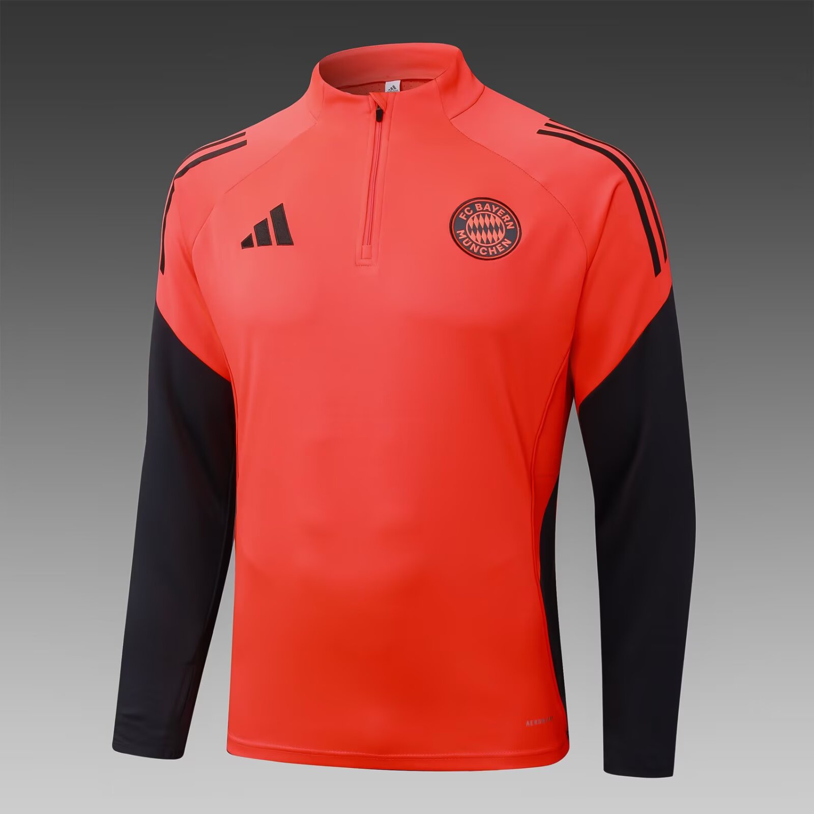 2025/26 Bayern Munich orange half-zip training jersey