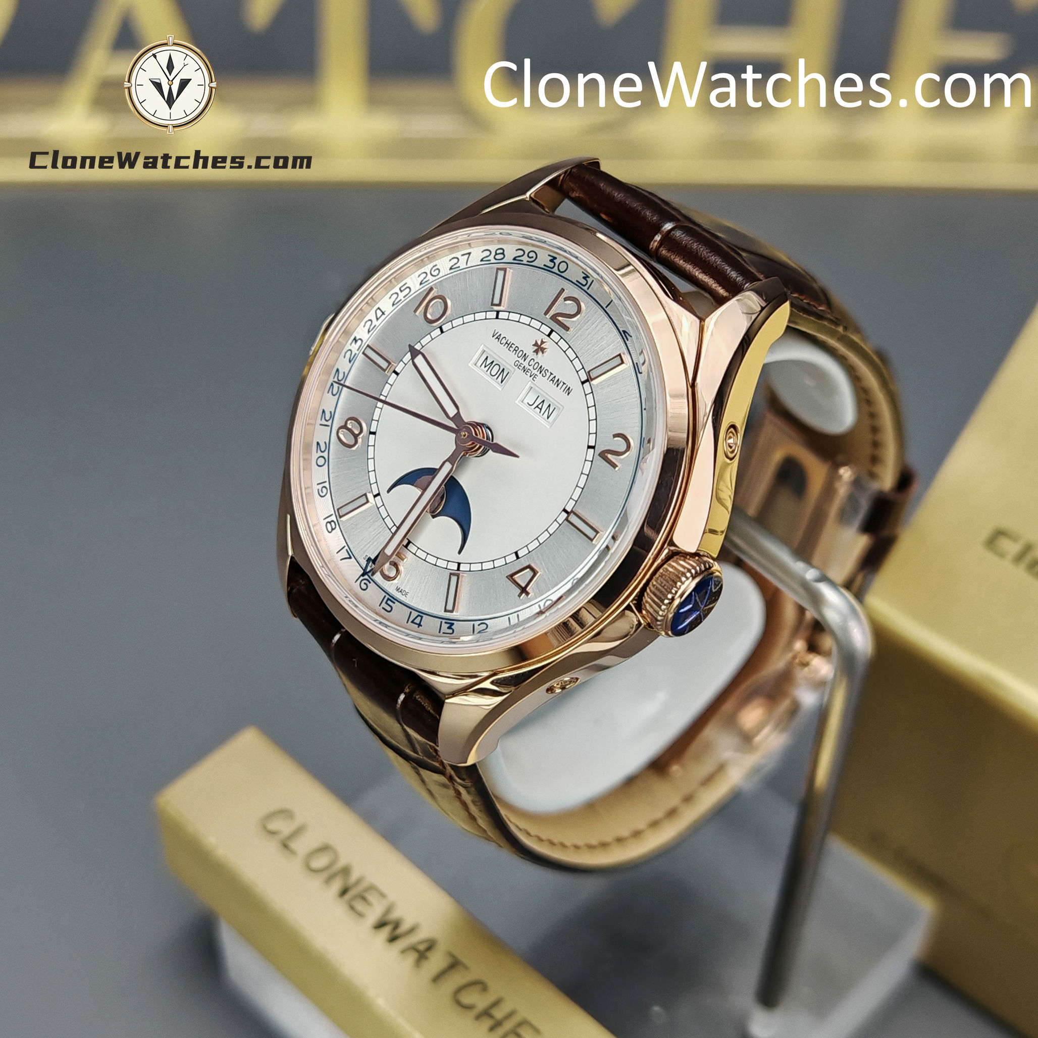 Vacheron Constantin Super Clone Watches 1:1 Fiftysix 4000E/000R-B438 Silver White Dial